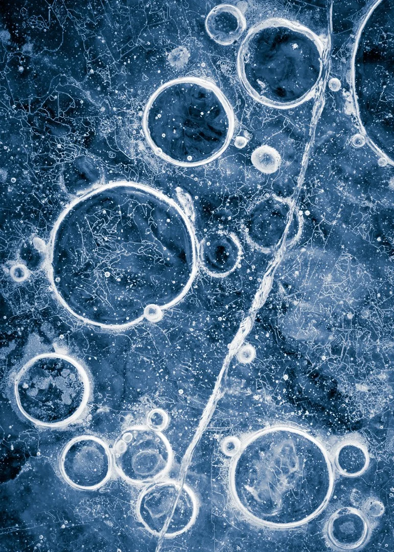 Blue Ice Bubbles