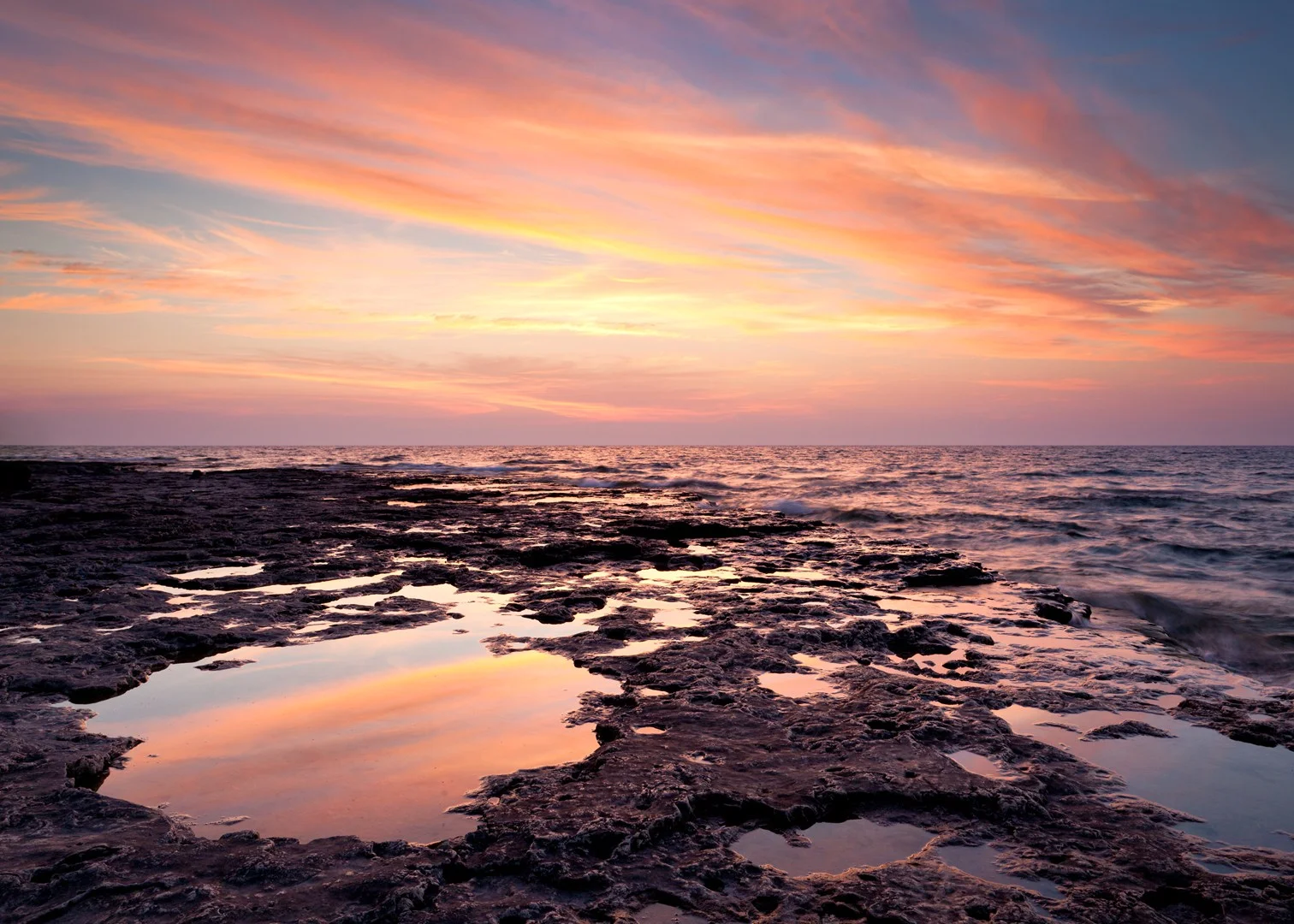 Warm Cave Point Sunrise