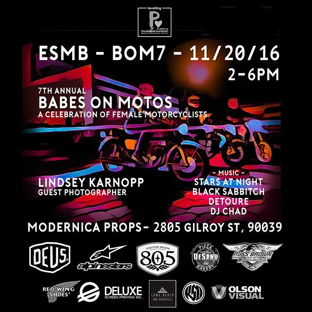 This Sunday check out the 7th annual babes on Moto's hosted by @eastsidemotobabes ! ❤️💕 #bom7