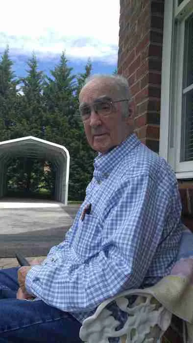 Senior home care client at home in Roanoke, VA