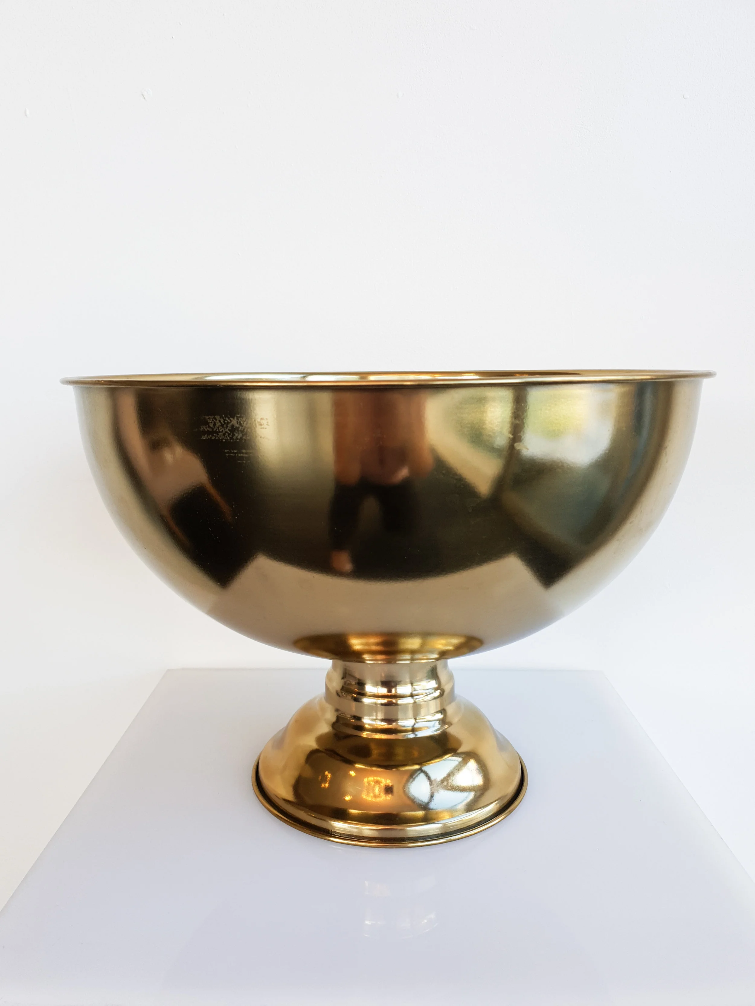 GOLD FLORAL CHAMPAGNE BOWL $20+GST