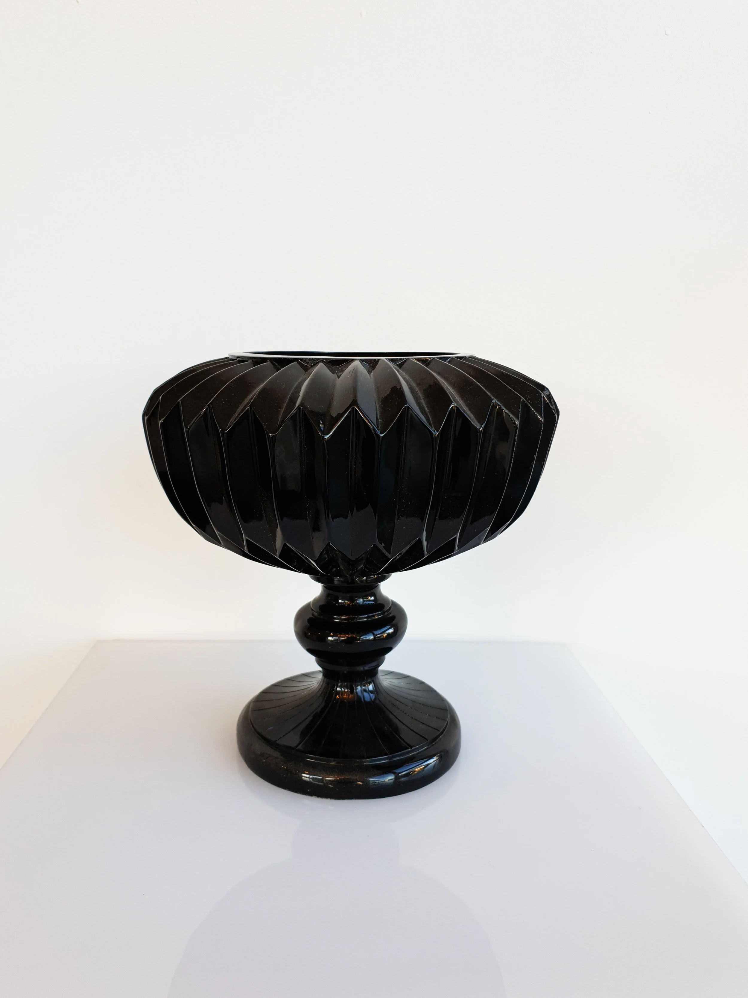 BLACK GEOMETRIC FLORAL BOWL $12+GST