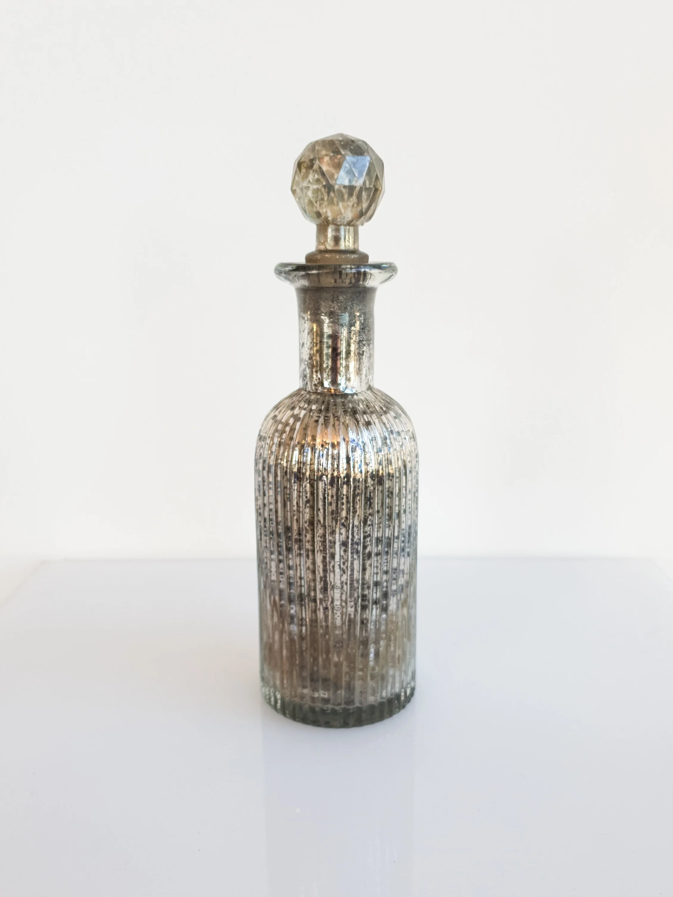 SILVER MERCURY PERFUME BOTTLE $5+GST