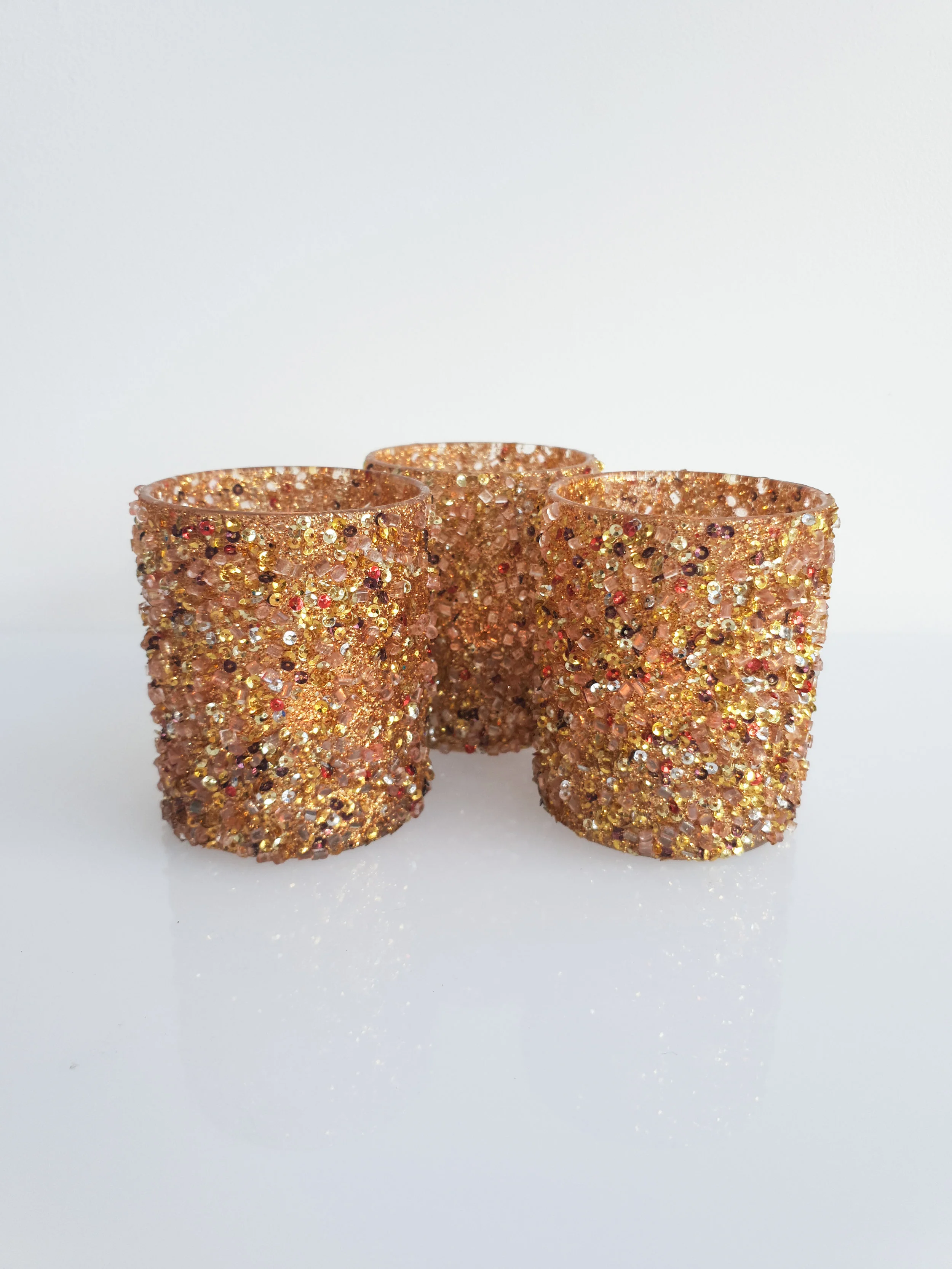 COPPER SPARKLE VOTIVE $2+GST