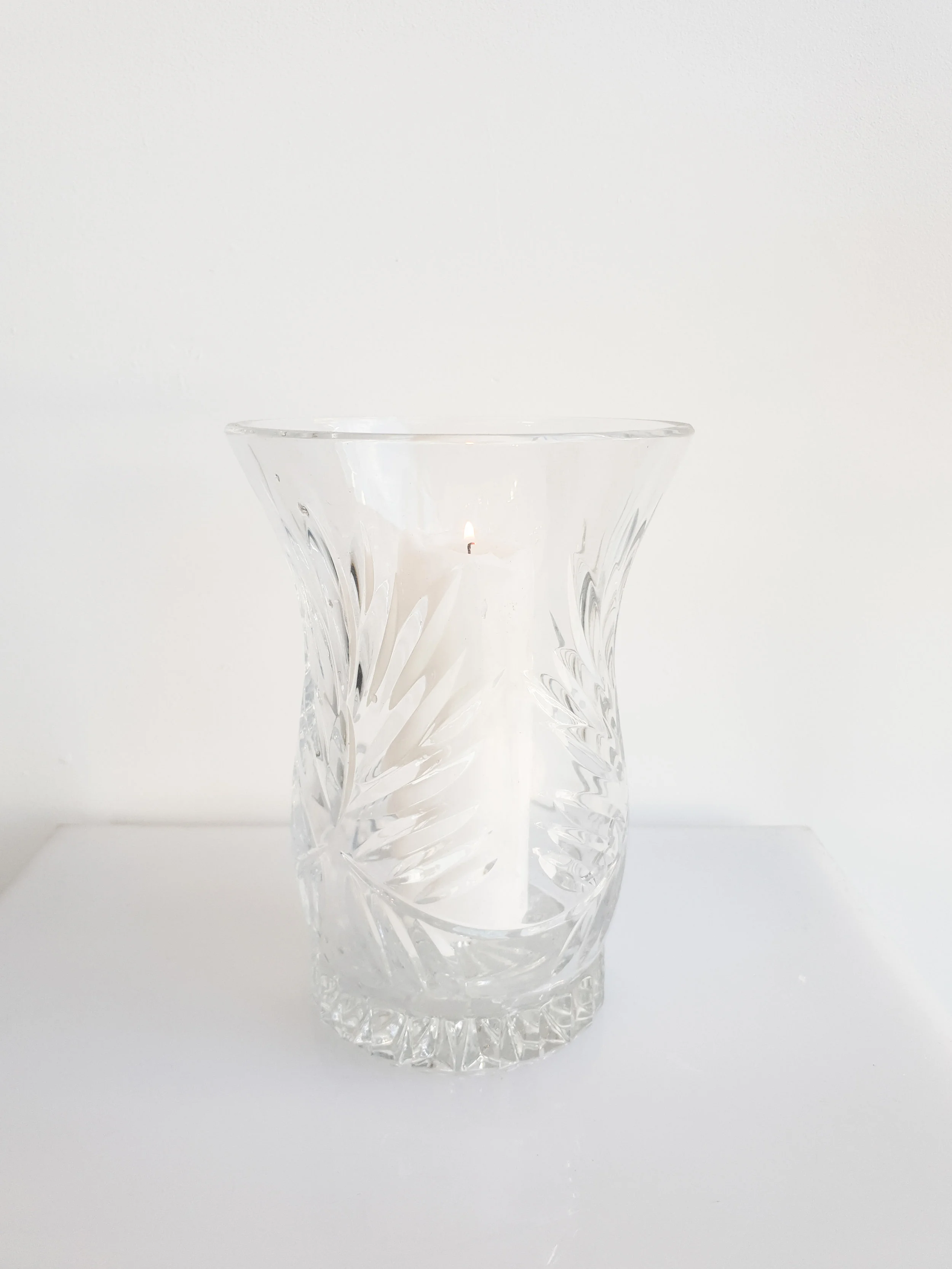 CUT GLASS CRYSTAL HURRICANE $15+GST