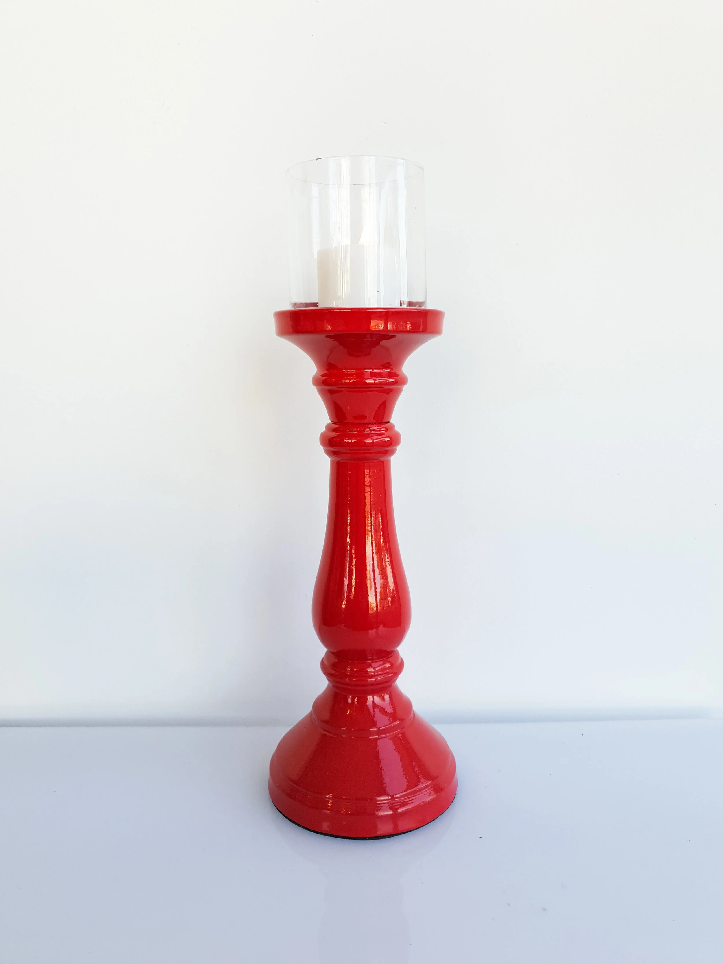 CHERRY RED GLOSS CANDLESTICK $10+GST