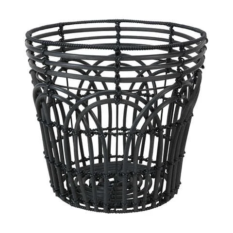 BLACK SCALLOPED BASKET $10+GST