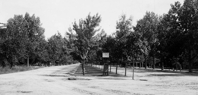 Looking North on Nevada Avenue from Uintah Street (Posted sign says, 'No Heavy Teaming')