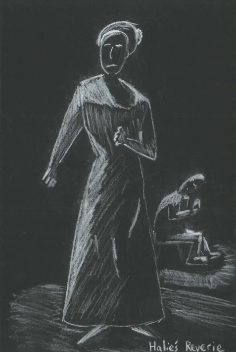 Halie recalls days gone by in Buried Child .