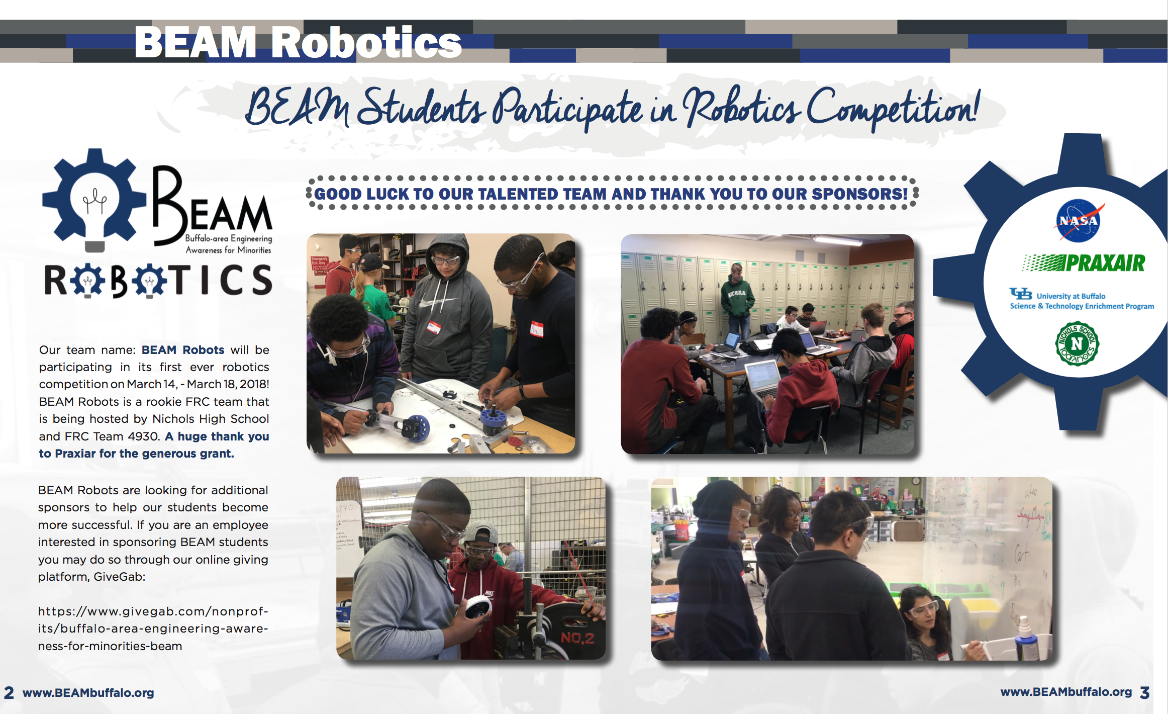 March 2018 Issue of The BEAM Buzz!