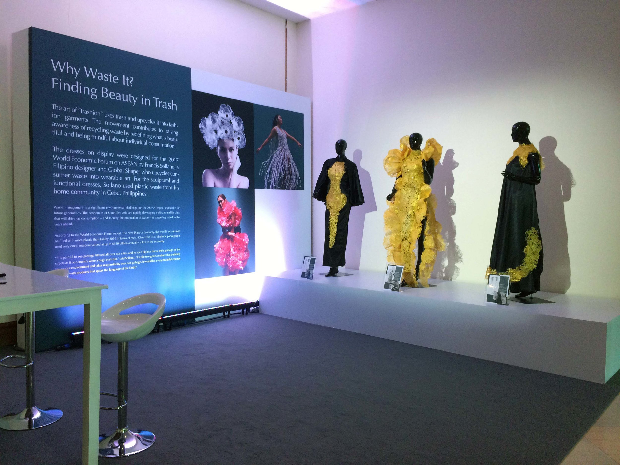 TRASHION EXHIBITION AT THE WORLD ECONOMIC FORUM ASEAN 2017