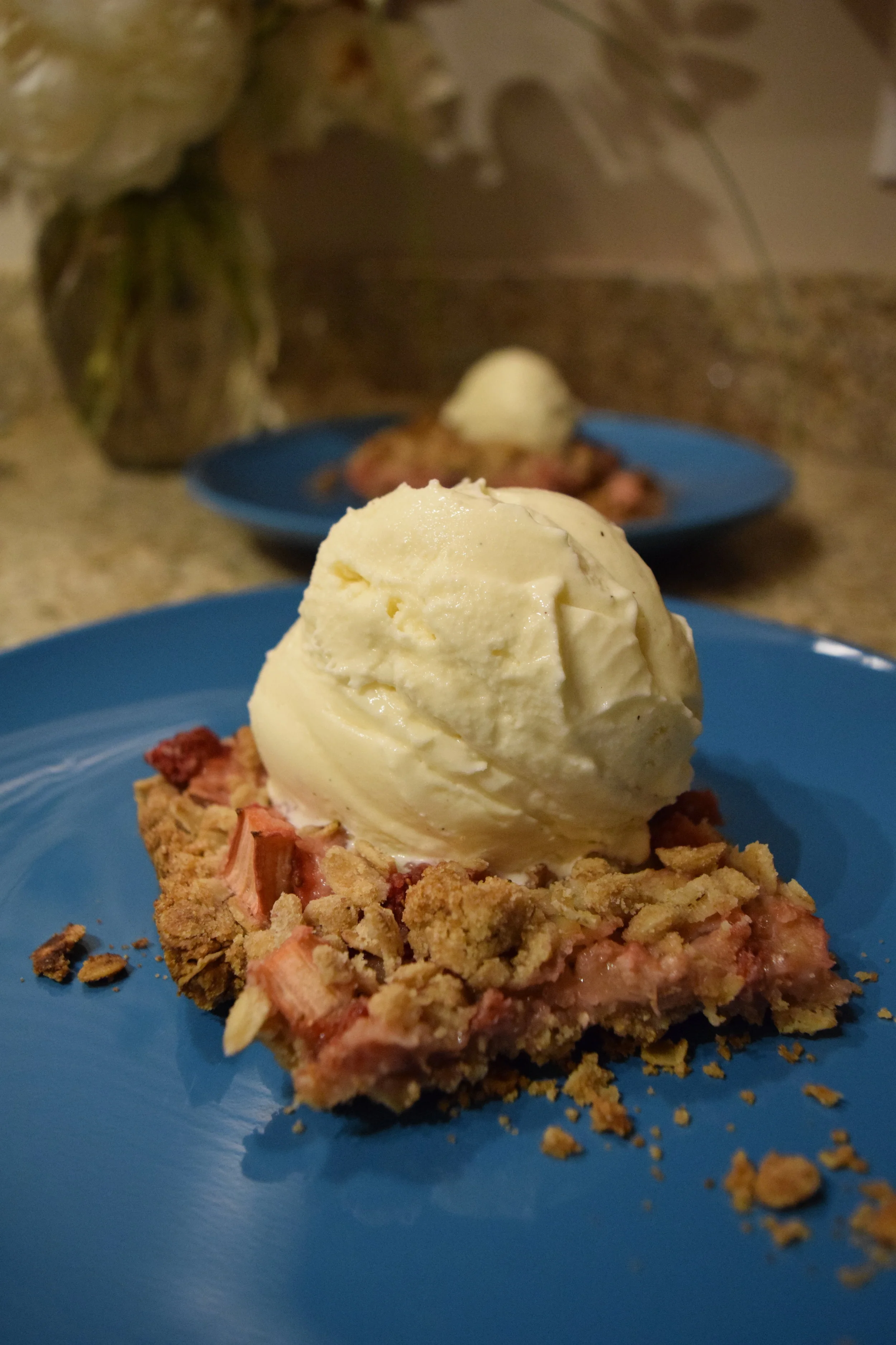 "Strawberry Crumble Cake" (Strawberry Rhubarb Crisp)