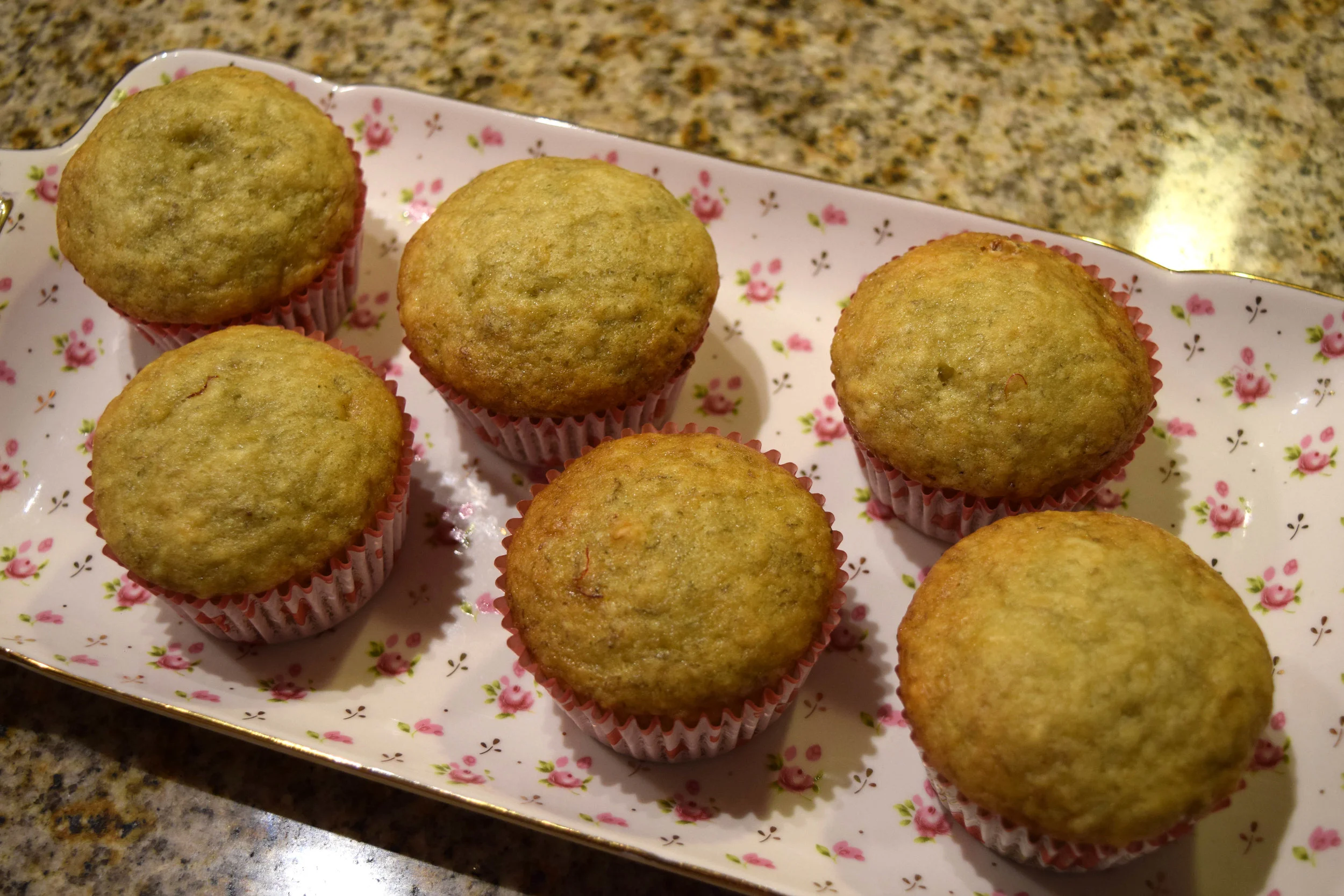Banana Saffron Muffins