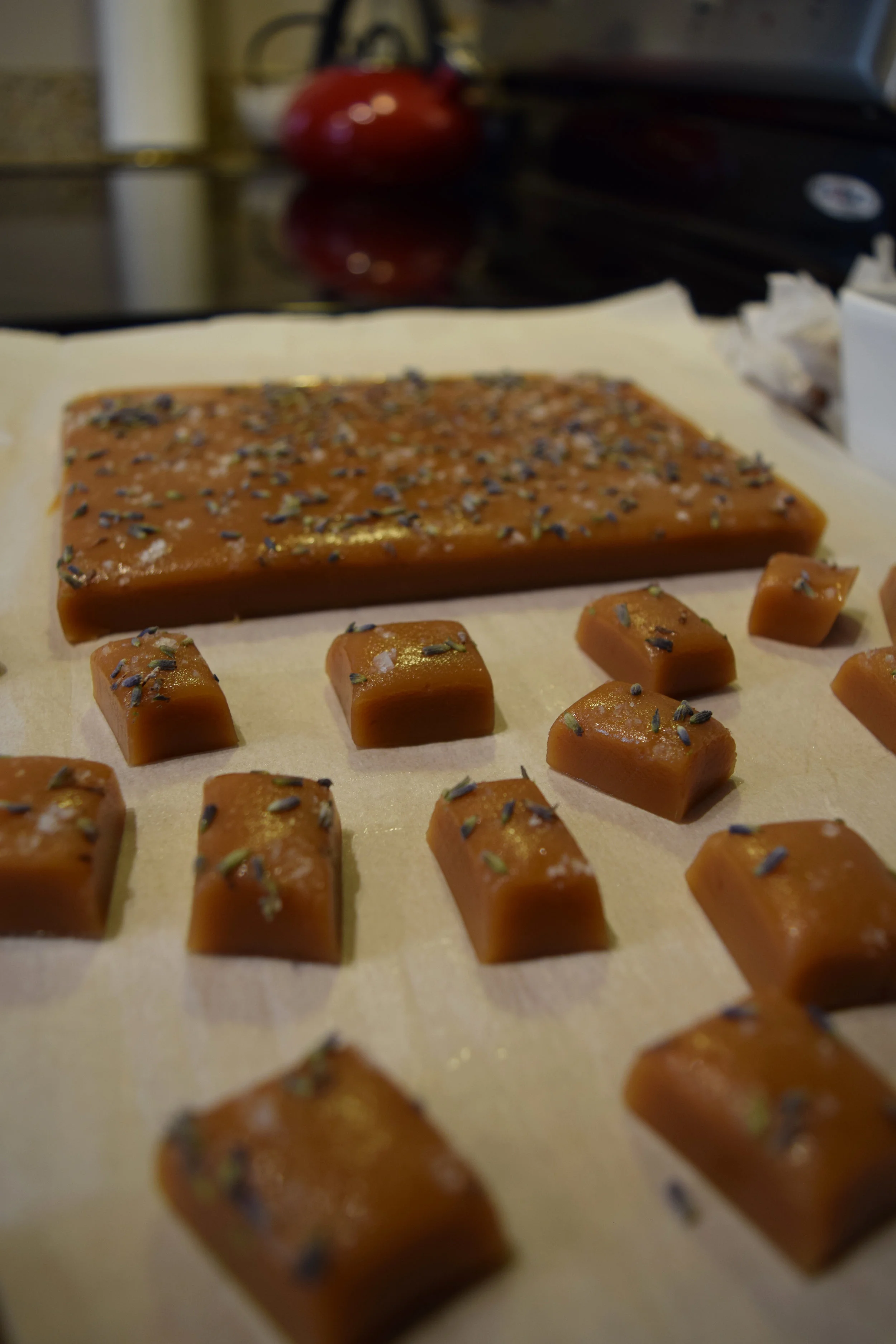 Lavender Honey Caramels