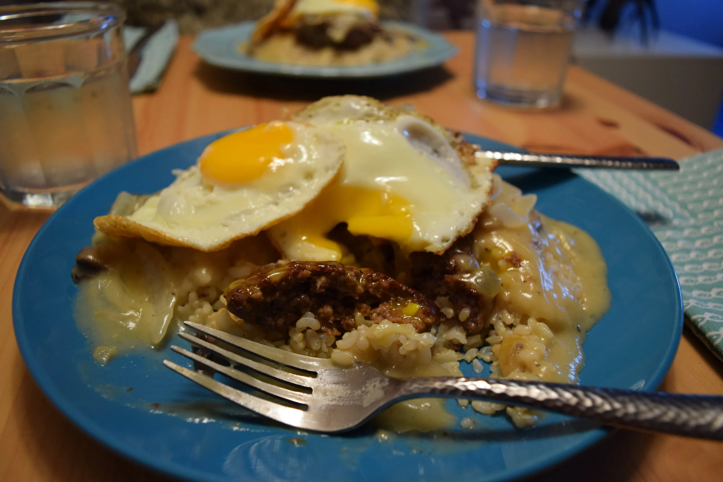 Loco Moco with Chicken Gravy