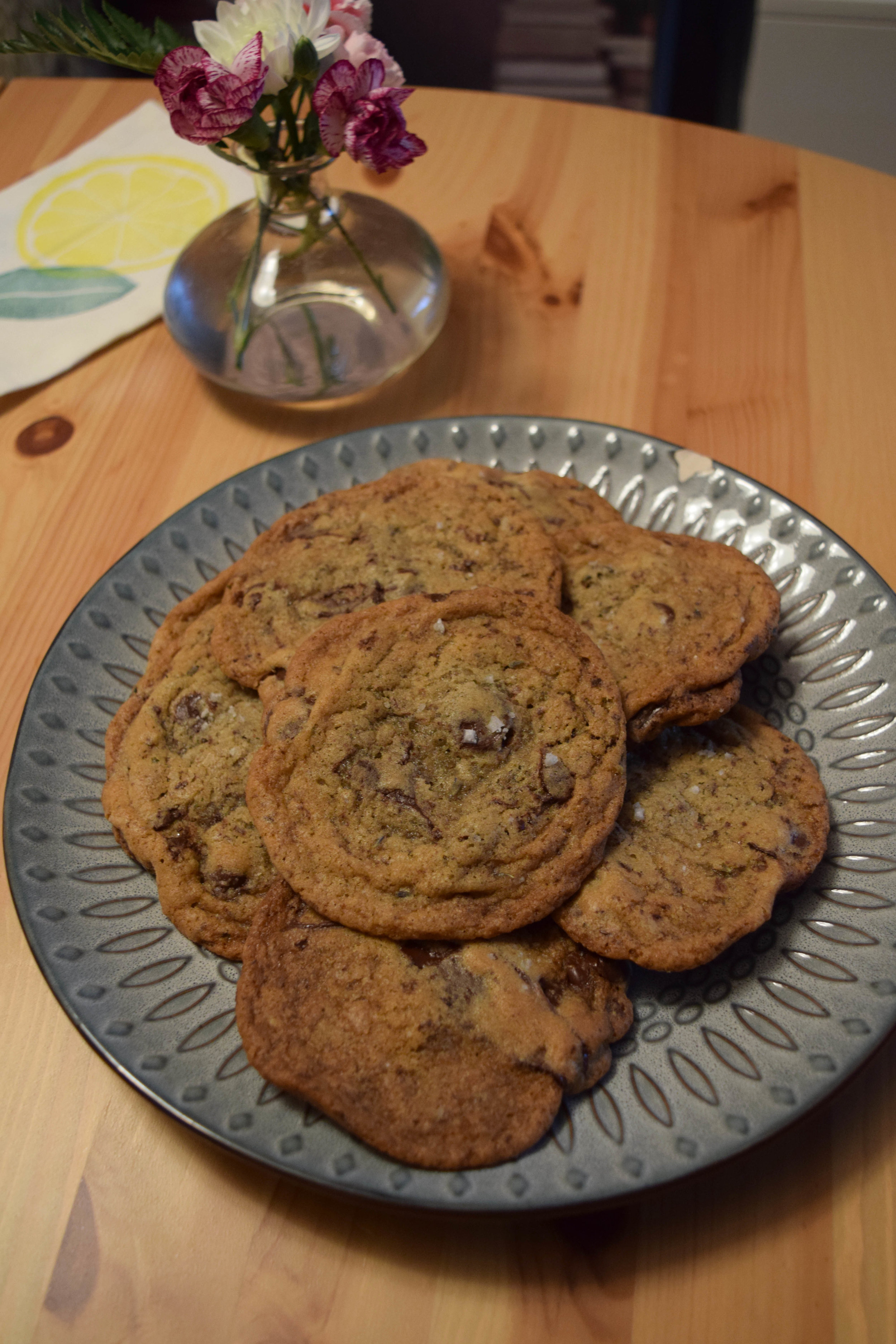 Lavender Chocolate Chip Cookies