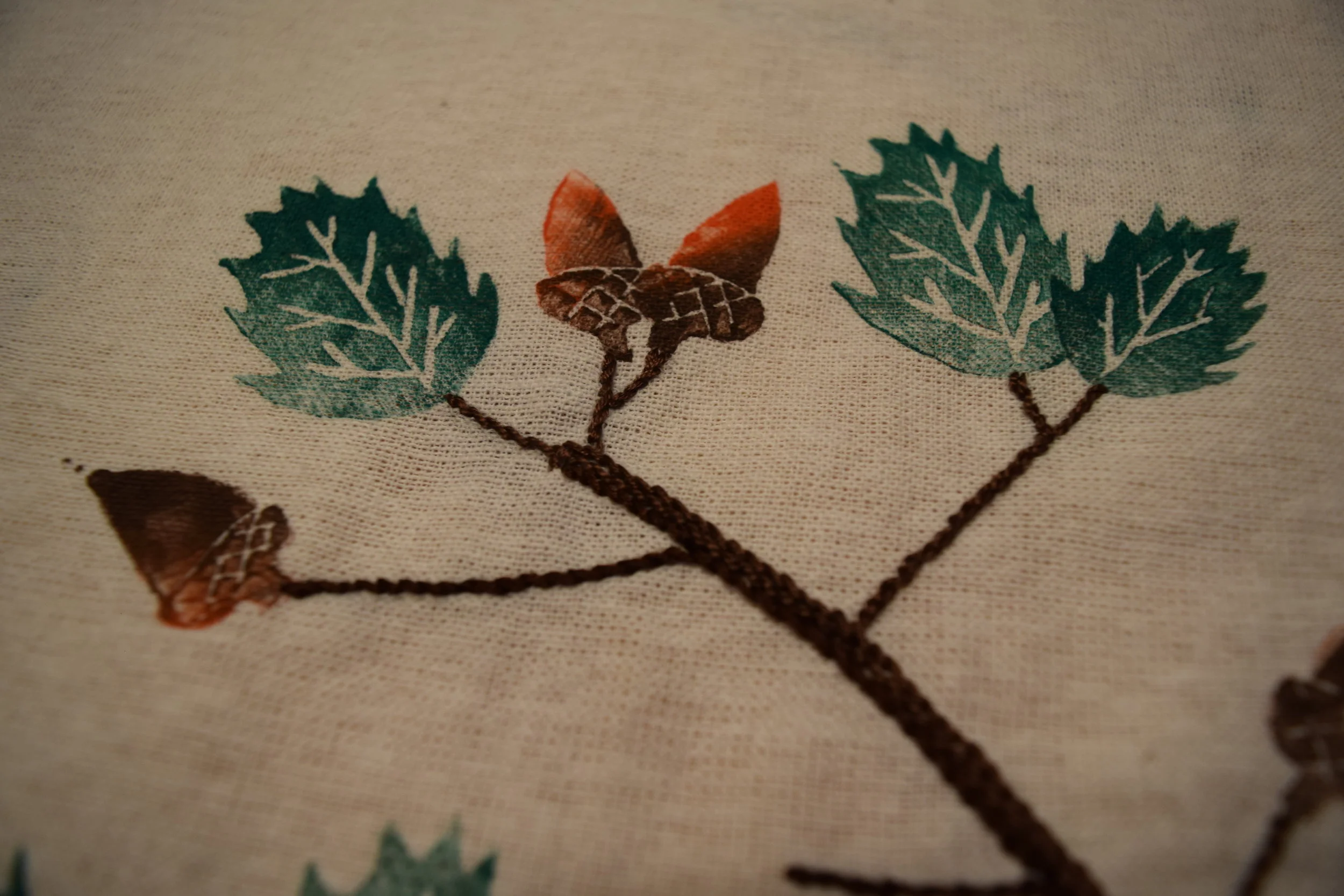 Coast Live Oak Leaf and Acorn Stamps