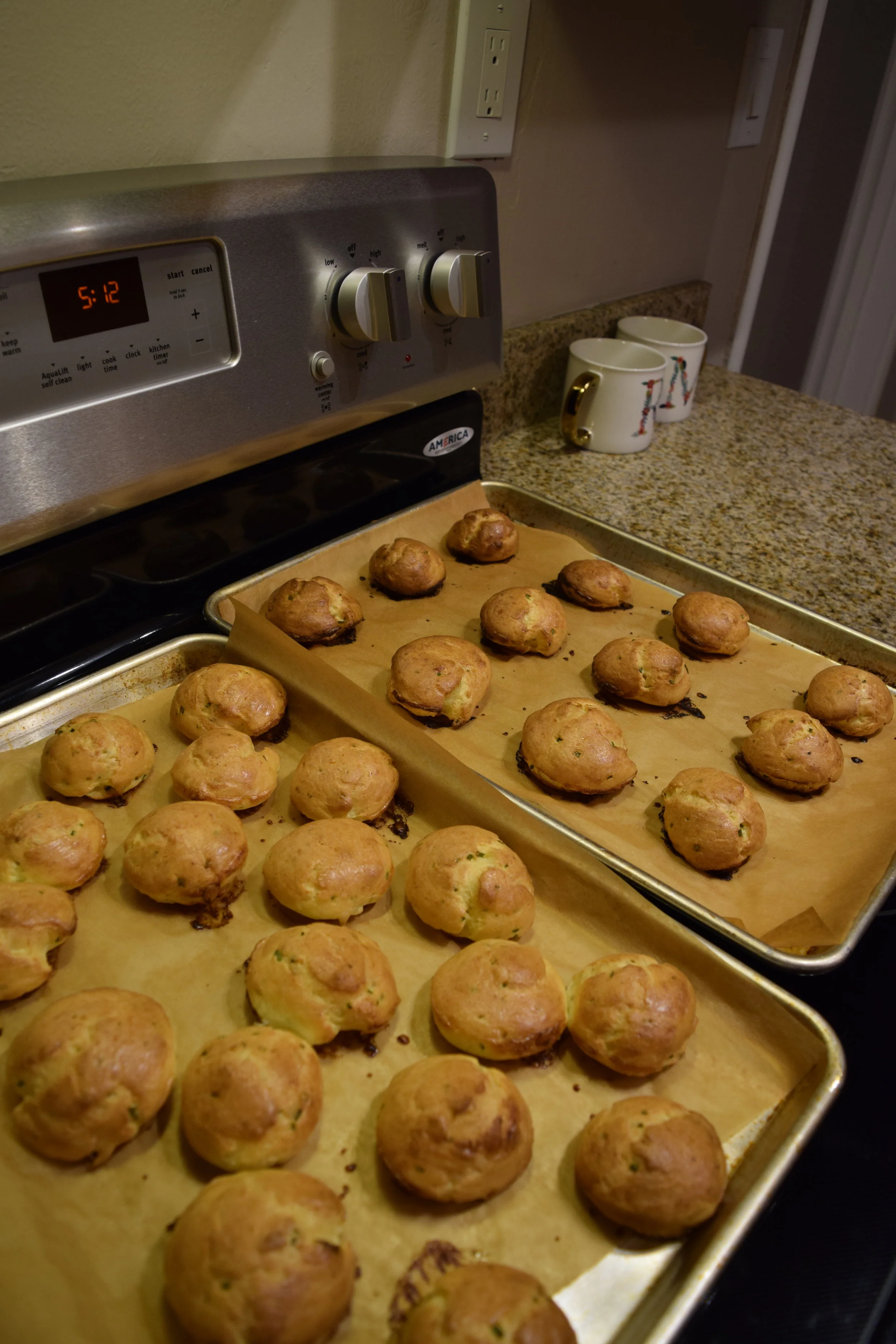 Gruyere and Chive Gougeres