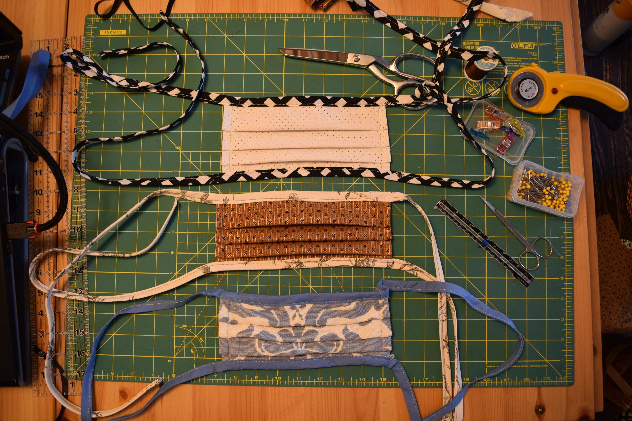 Masks with Bias Tape