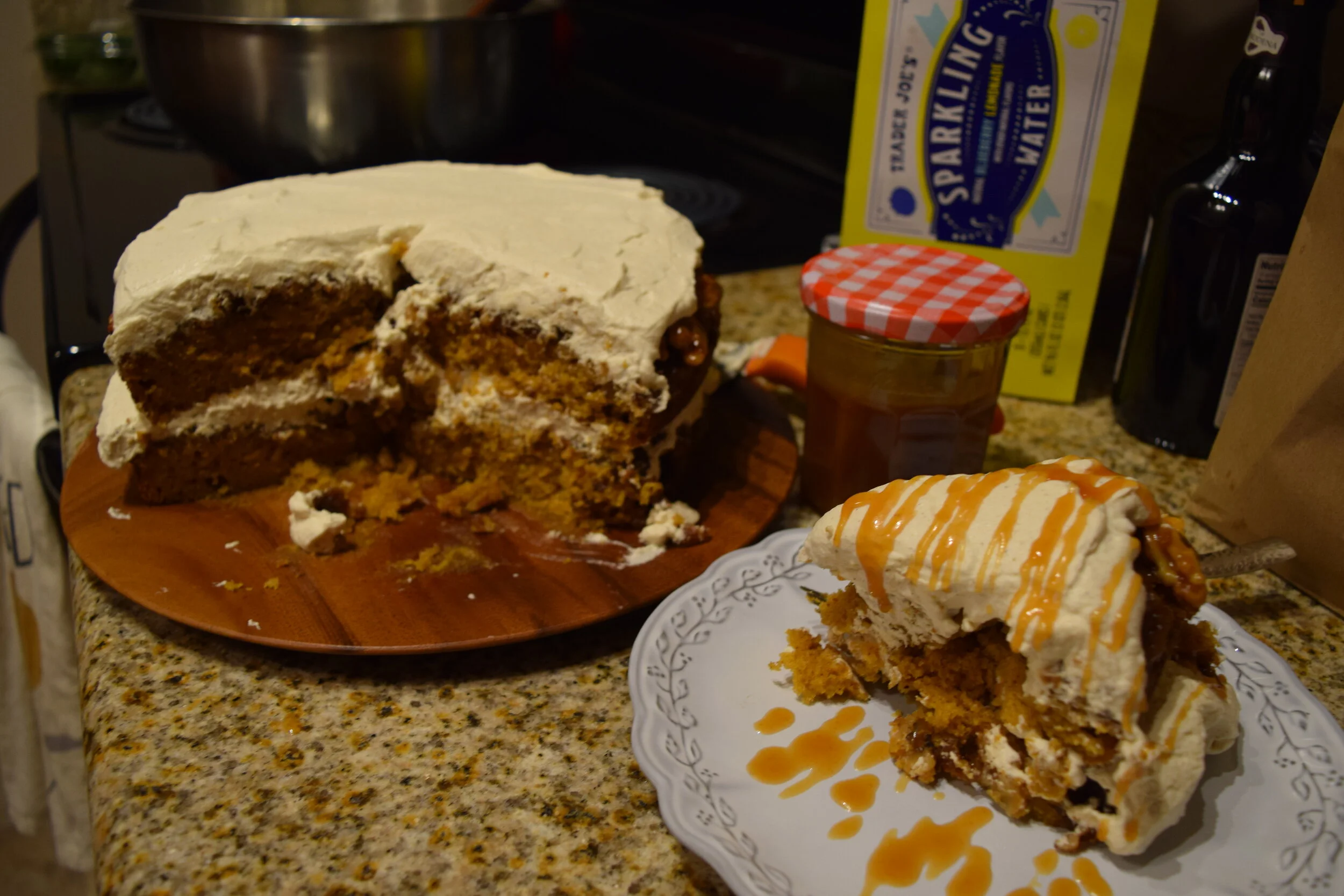 Pecan Praline Pumpkin Cake