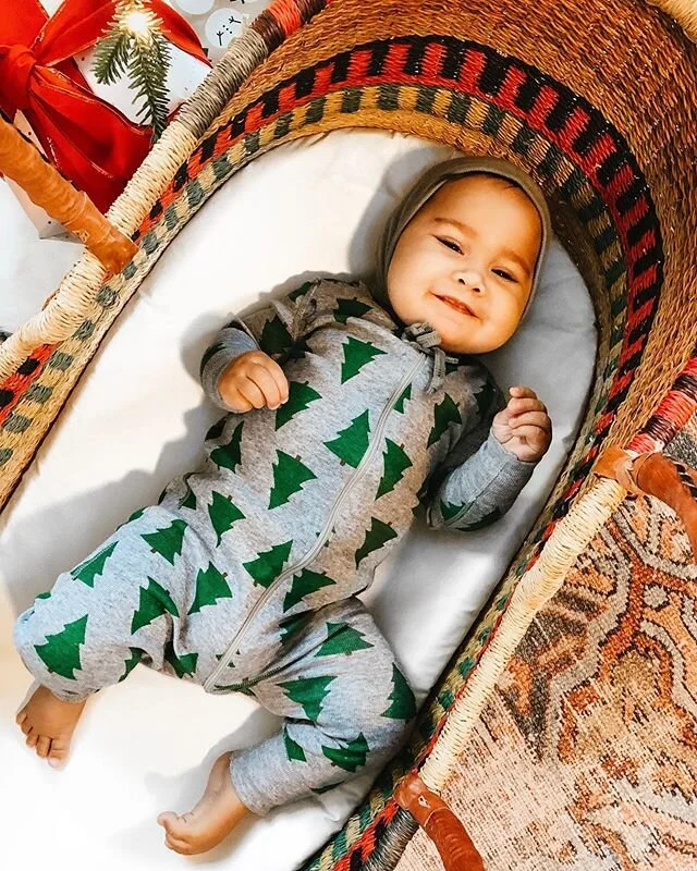 The magic of firsts. ✨#babiesfirstchristmas