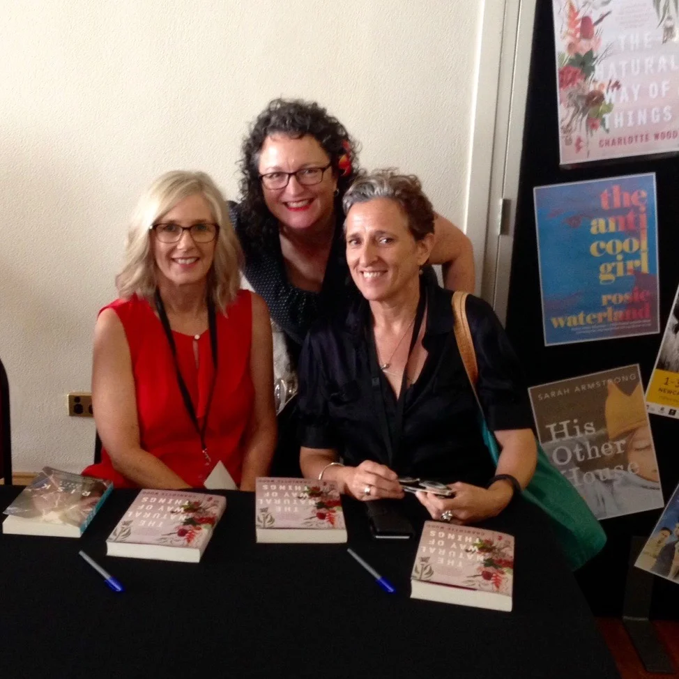 With Angela Savage & Charlotte Wood at Newcastle Writers Festival, 2016