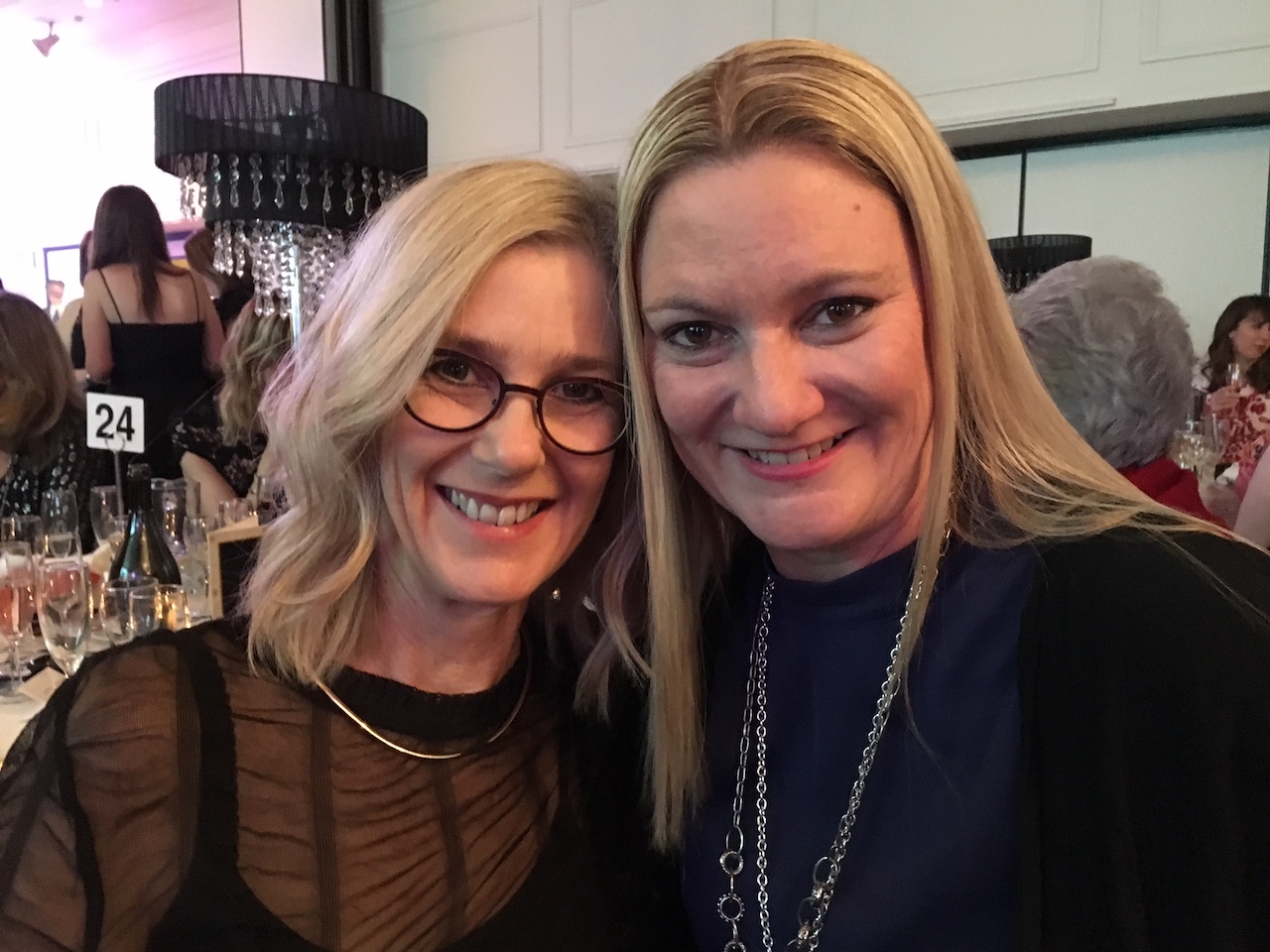 Crime writers at a romance conference - with Karen Davis at RWA conference, 2016 