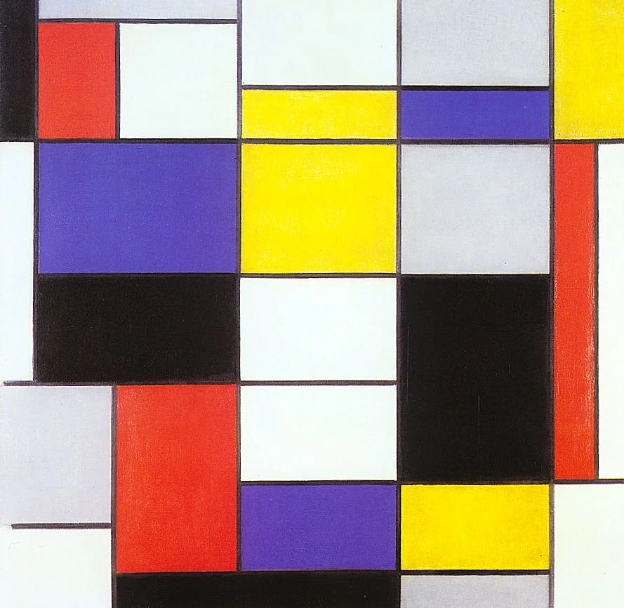 Composition A, by Piet Mondrian; Photo: Wikiart.org
