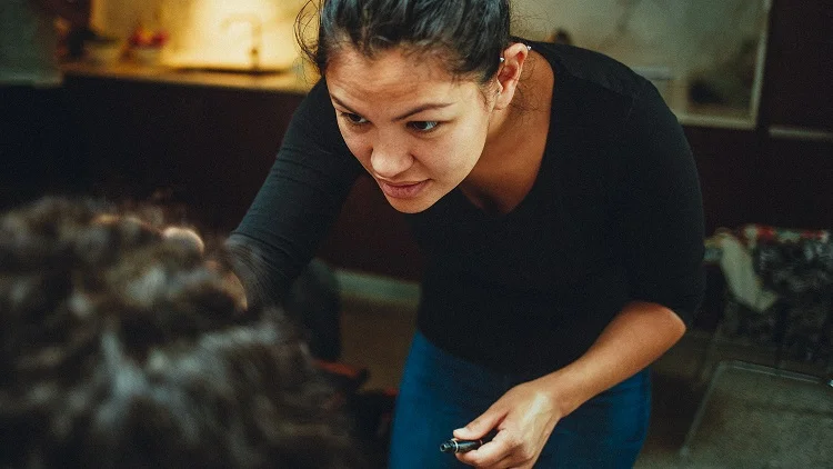 Our make up artist Lidija doin' her thang!