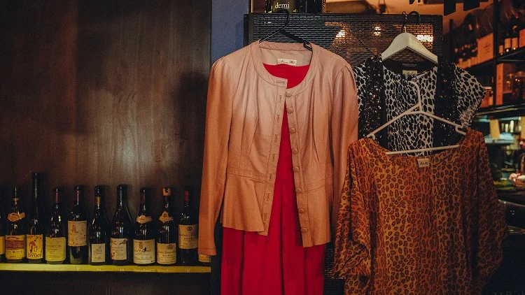 Wardrobe selections at Monopole