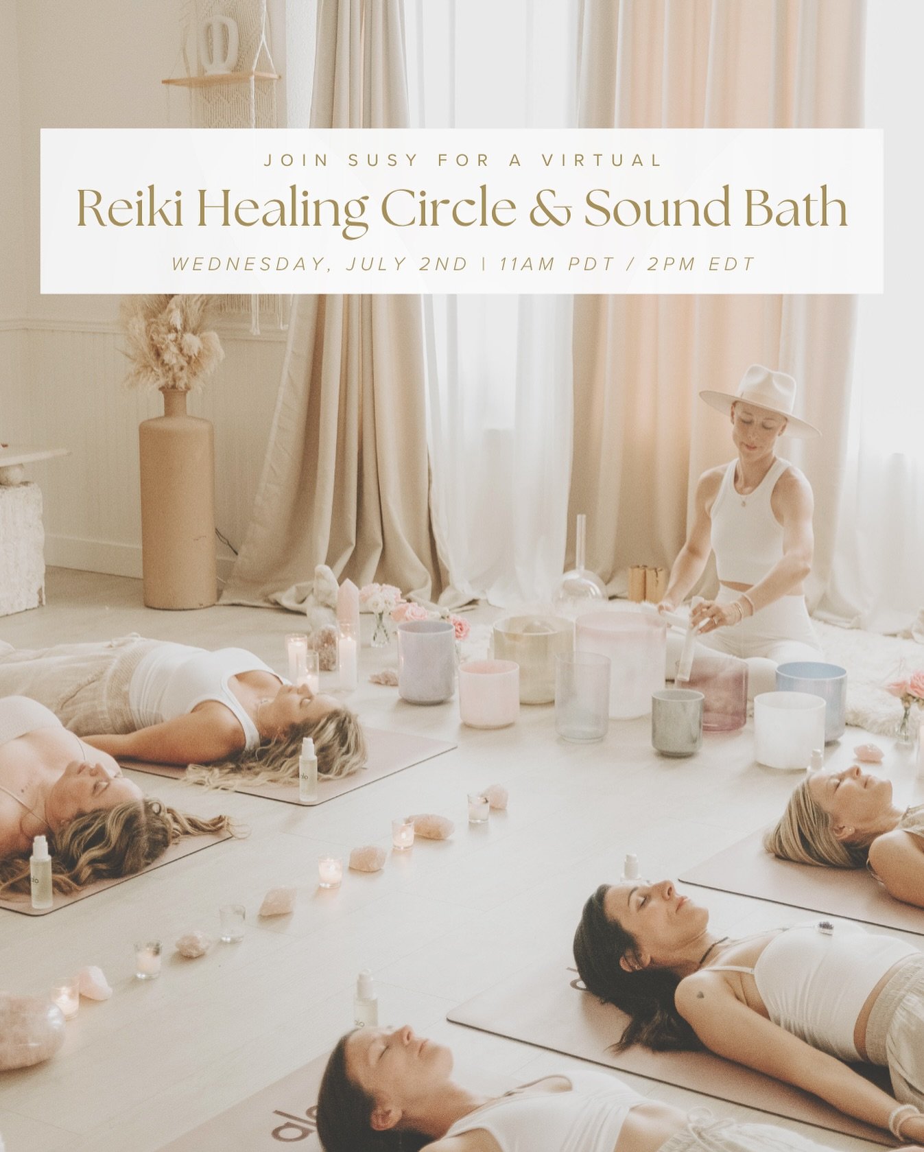 Let this be your reminder: you don&rsquo;t have to carry it all alone 💗

Tomorrow, I&rsquo;m guiding a special Reiki Healing Circle + Sound Bath on Zoom for our Copper Vessel Collective members - a midday pause to soften, receive, and realign with t