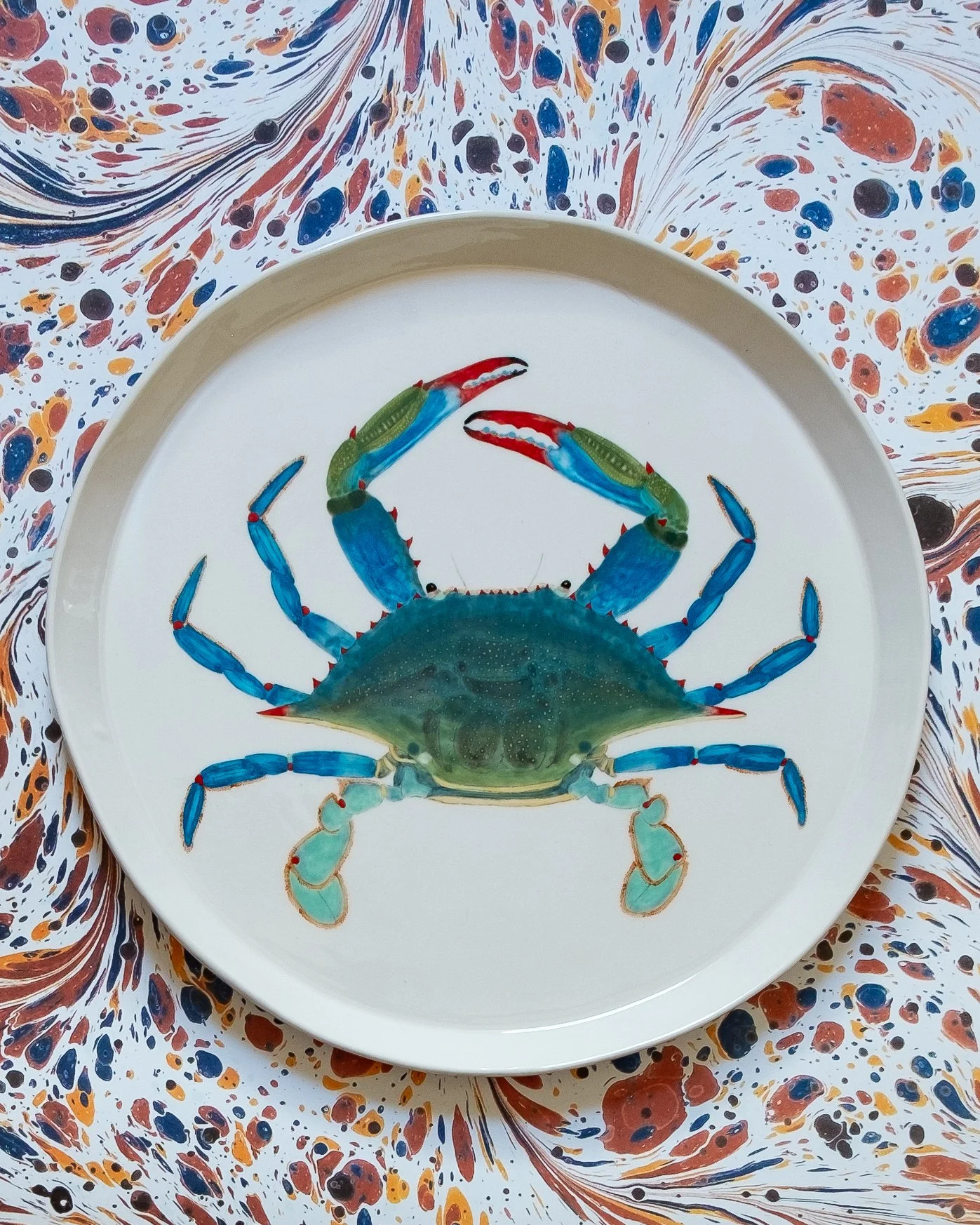 Chesapeake Blue Crab - Very Large Round Platter
