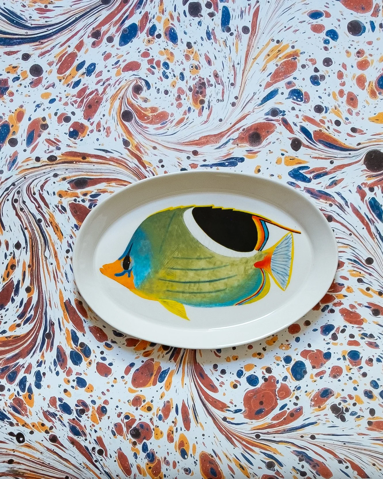 Saddle Butterflyfish - Medium Platter