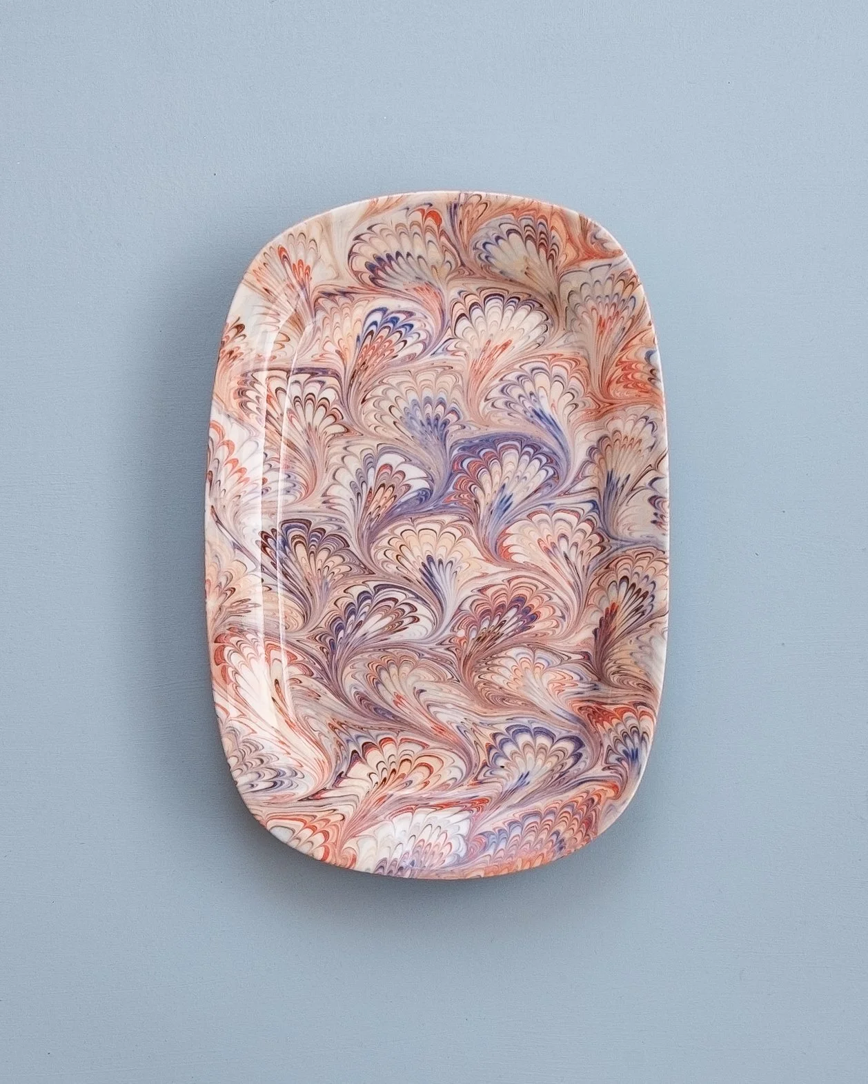 Marbled Platter - Peacock 1