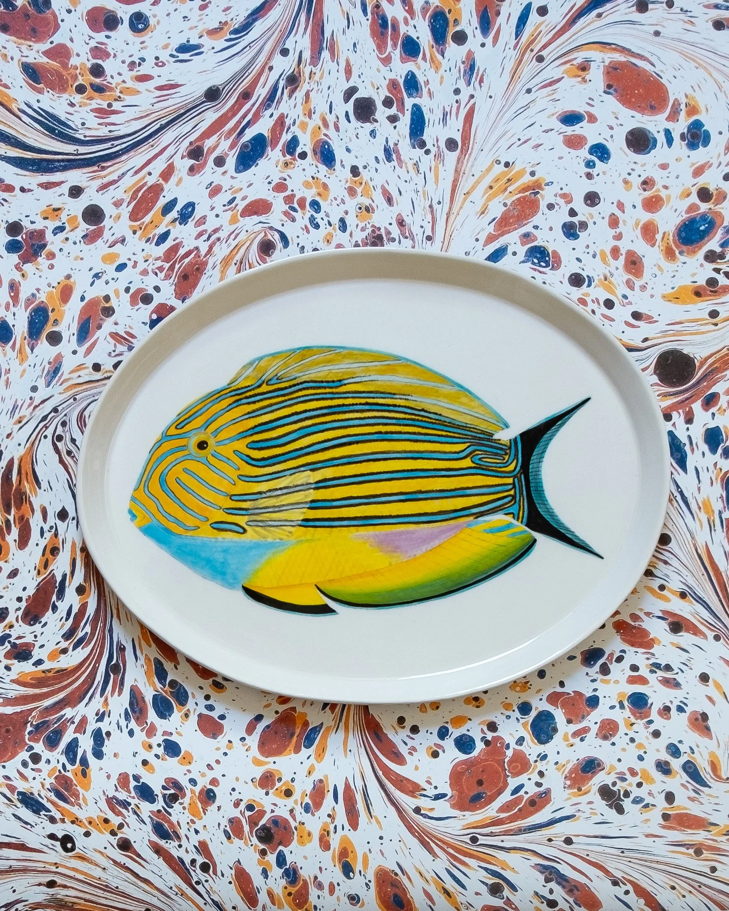 Striped Surgeonfish - Large Platter