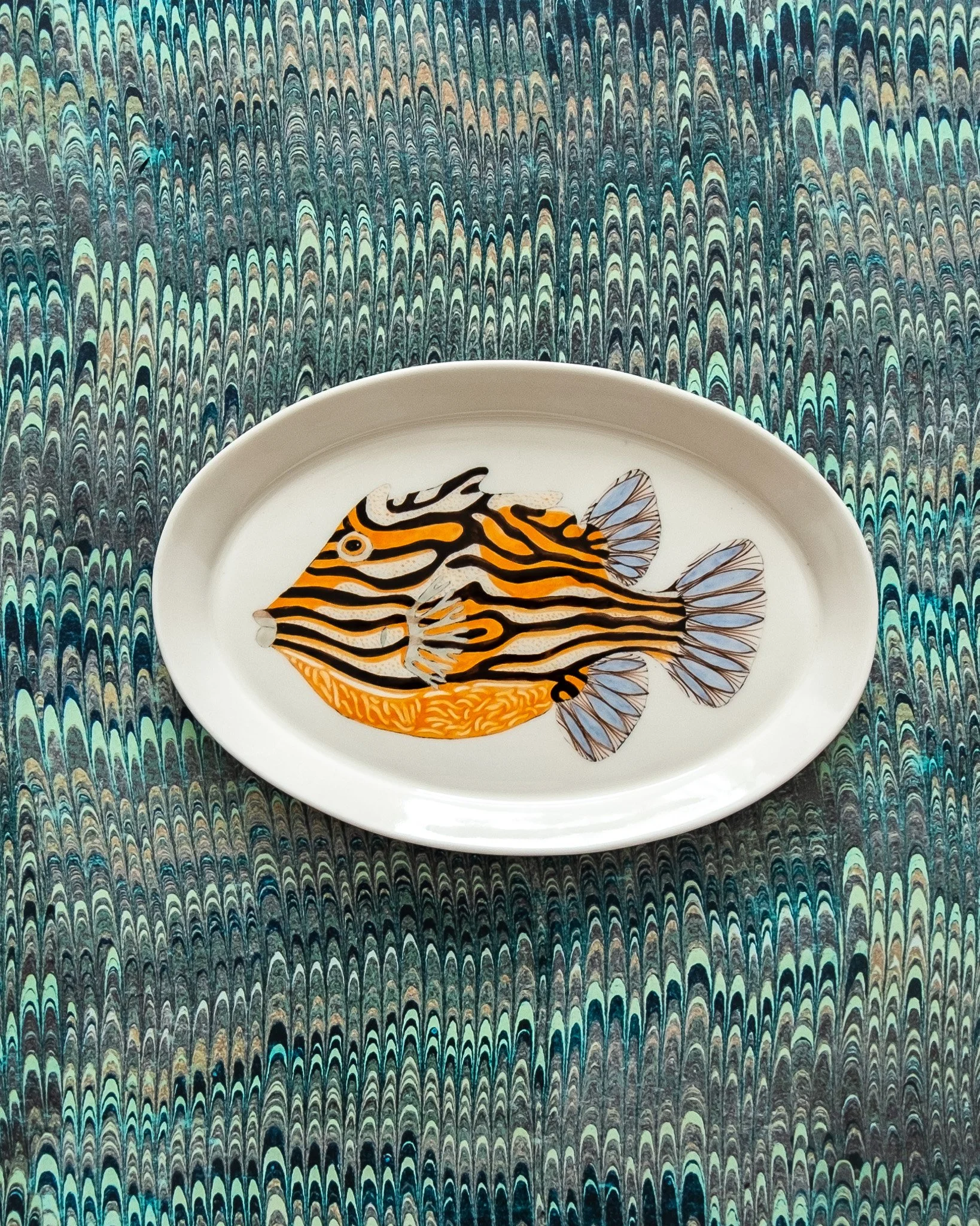 Shaws cowfish female platter - Casa Adams.jpg