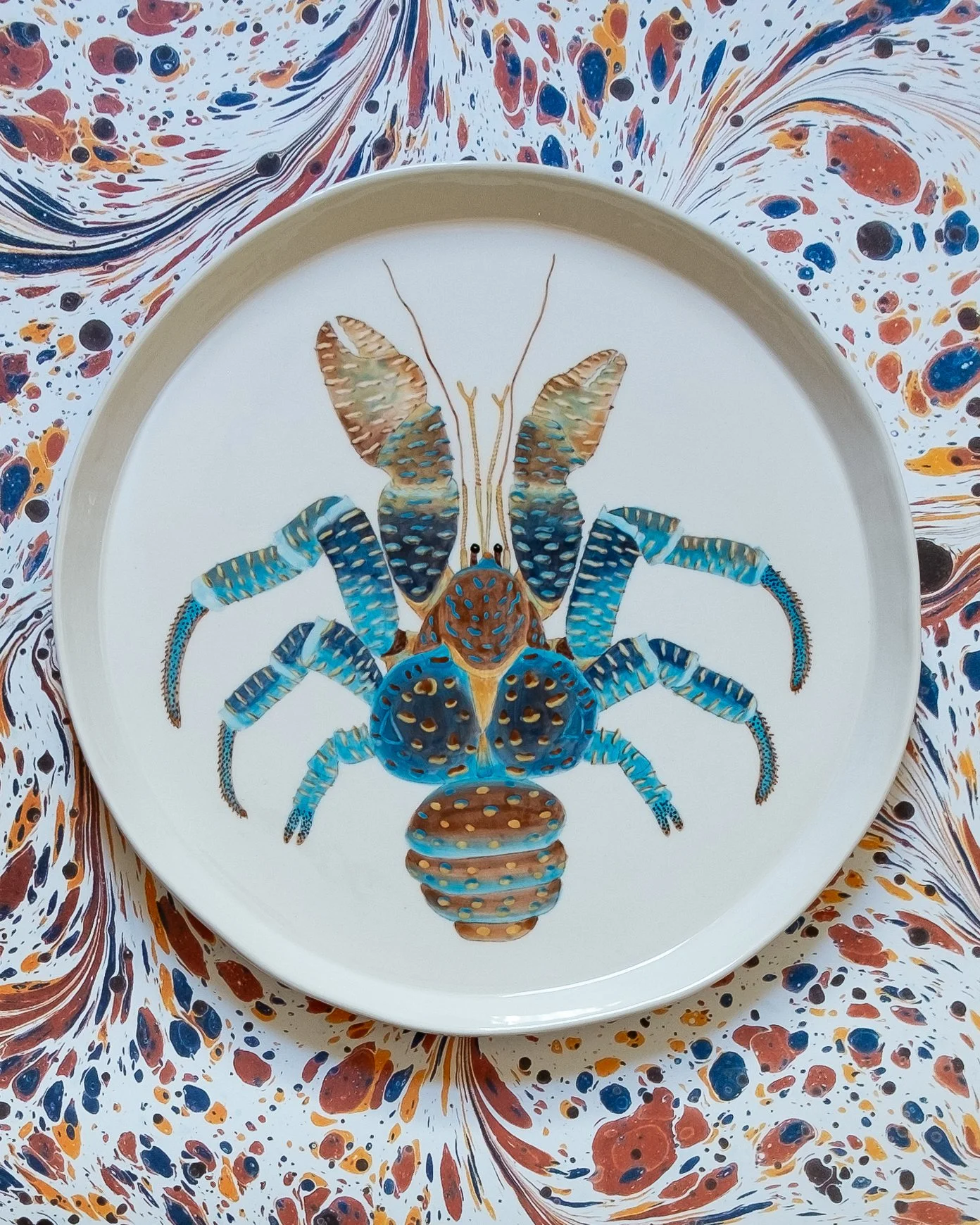 Coconut Crab - Very Large Round Platter