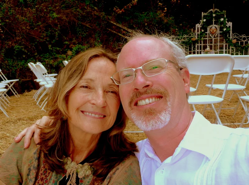 Charley & Kathryn awaiting the wedding in Santa Cruz