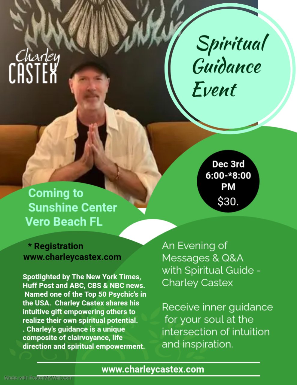 Spiritual Guidance Event - Sunshine Center * Vero Beach Fl