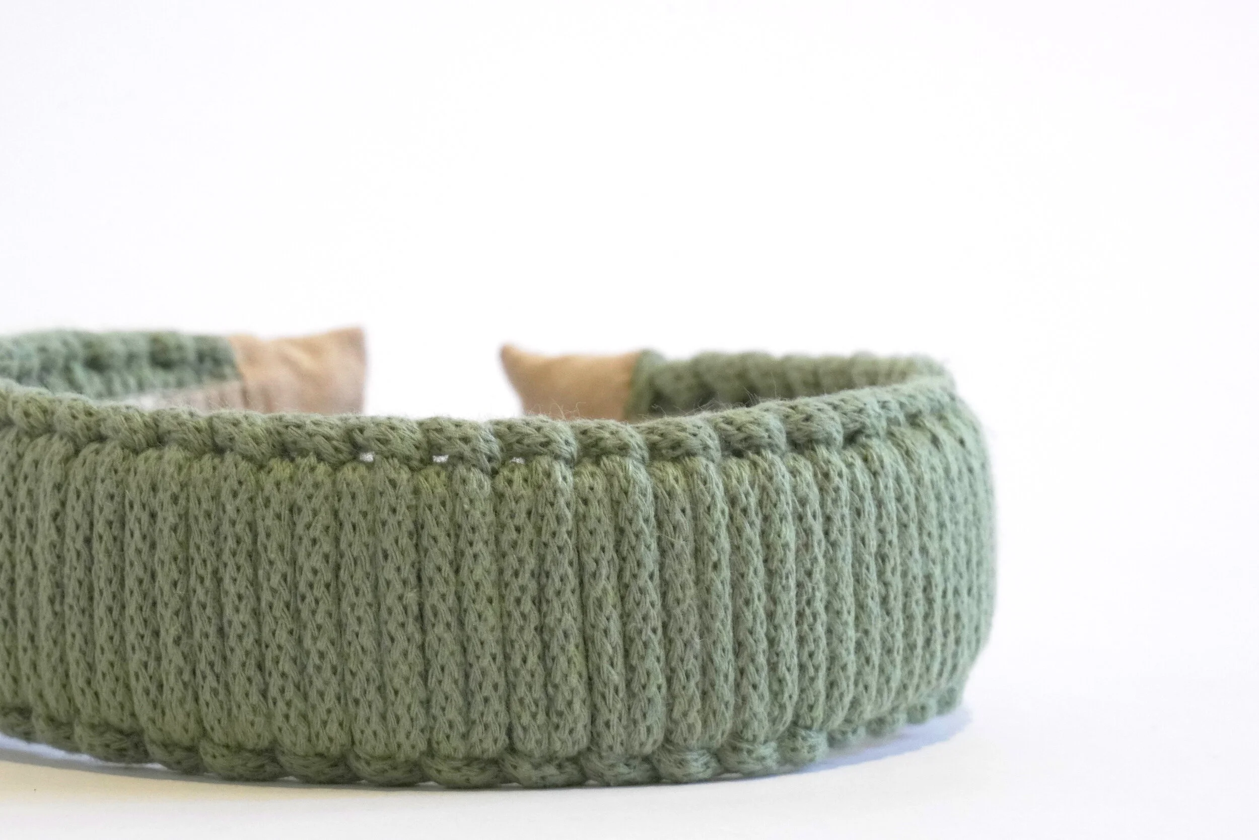 Macramé headband (Eucalyptus)- detail