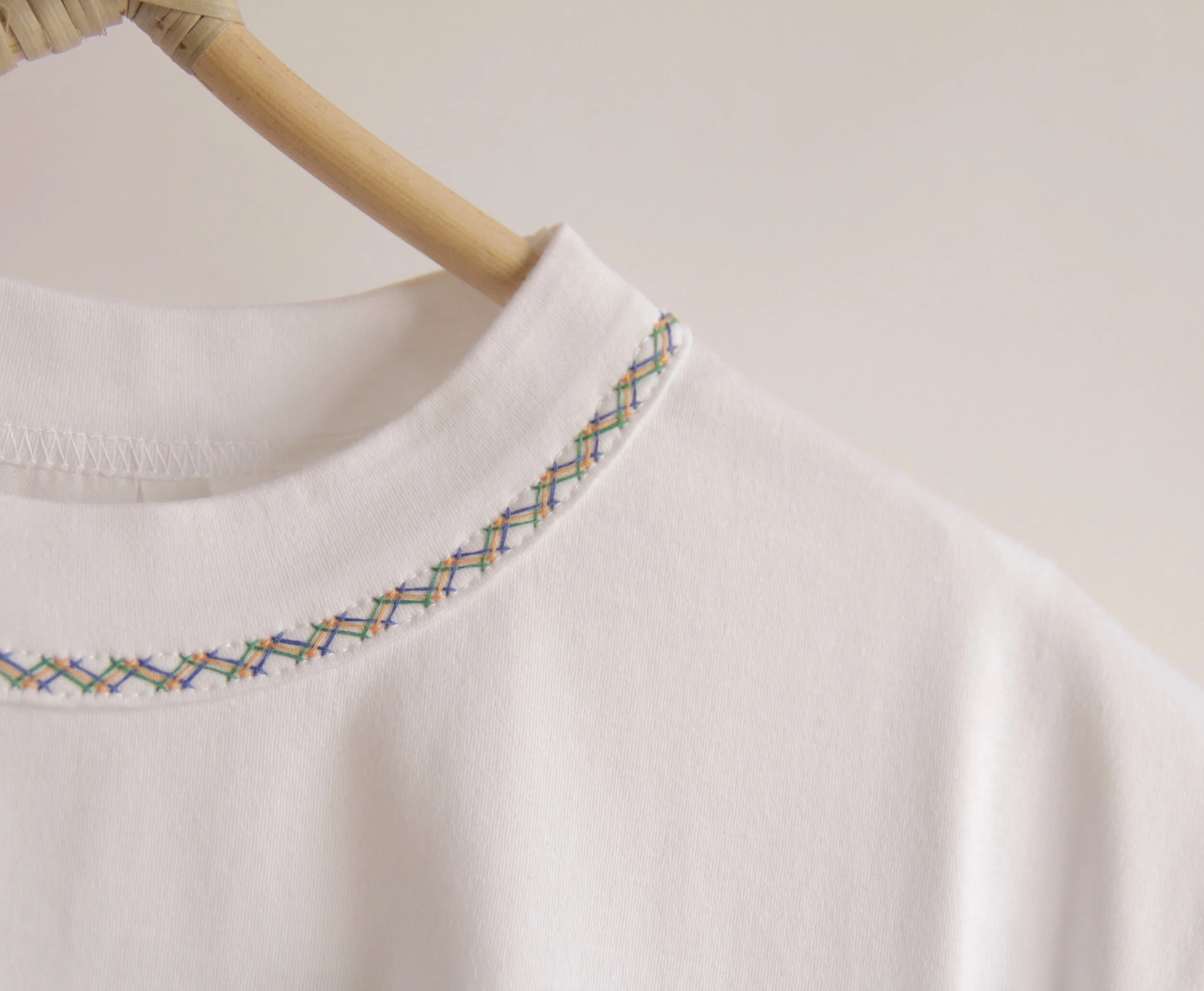 Oversized organic cotton T-shirt with Amalur embroidery