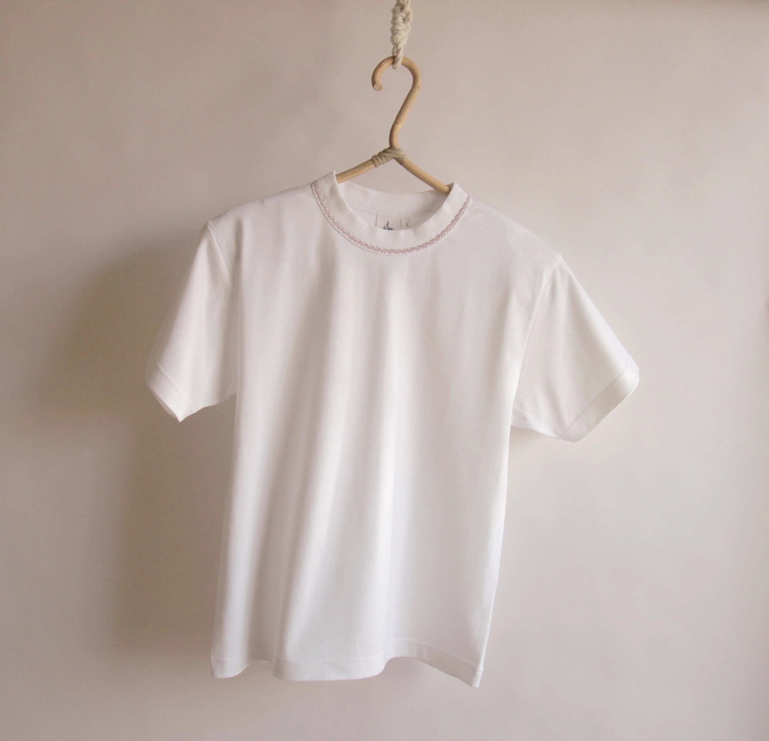 Oversized organic cotton T-shirt with Eki embroidery-4