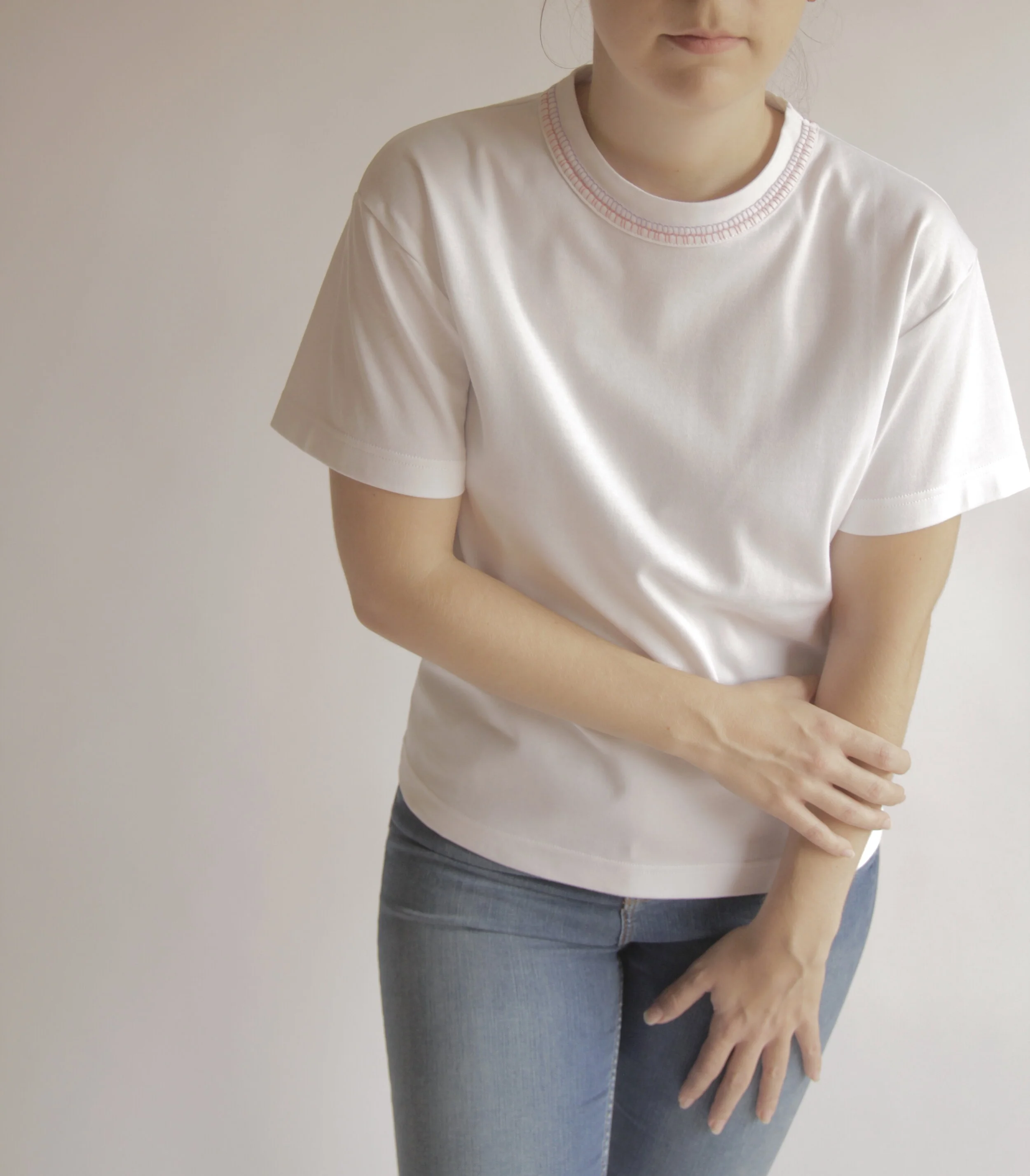 Oversized organic cotton T-shirt with Mari embroidery-3