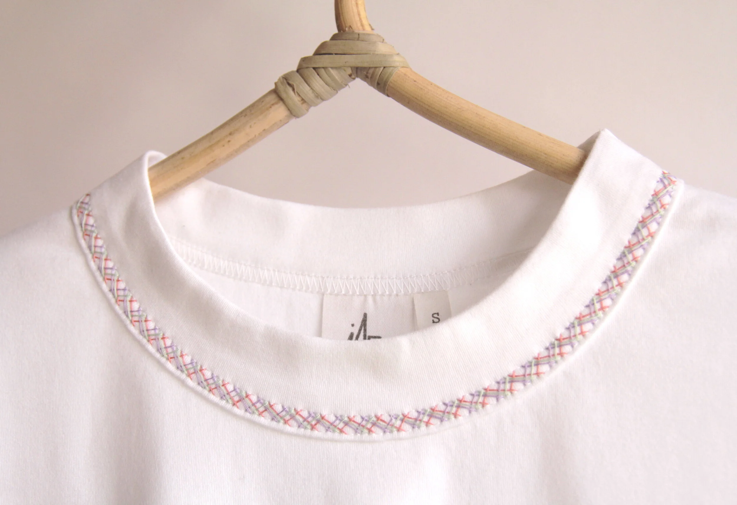 Oversized organic cotton T-shirt with Eki embroidery-5