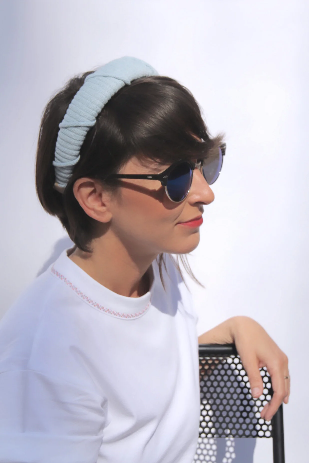 Volume strap headband (Baby blue)