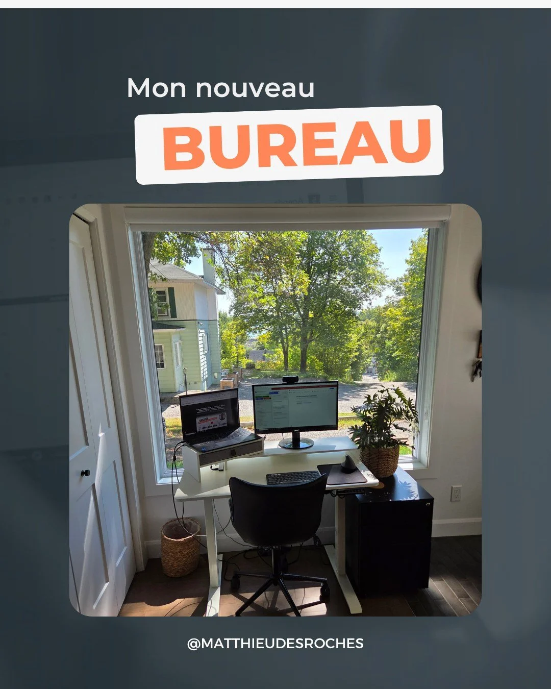 Je viens de finir de d&eacute;m&eacute;nager il y a quelques jours. Et qui dit d&eacute;m&eacute;nagement, dit besoin d'am&eacute;nager un nouvel espace de travail.💡

&Ccedil;a faisait des ann&eacute;es que je n'avais pas eu &agrave; refaire l'exerc