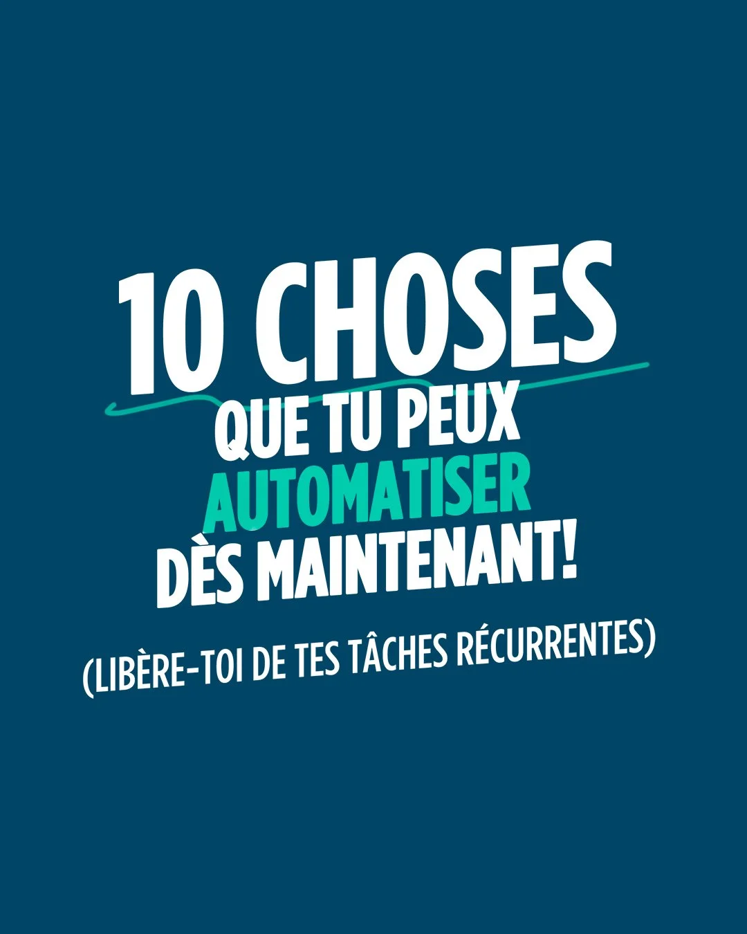 As-tu d&eacute;j&agrave; pris 2 minutes pour imaginer tout ce que tu pourrais d&eacute;l&eacute;guer&hellip; non pas &agrave; un employ&eacute;&hellip; mais &agrave; tes logiciels?

C&rsquo;est fou le nombre de petites t&acirc;ches r&eacute;currentes