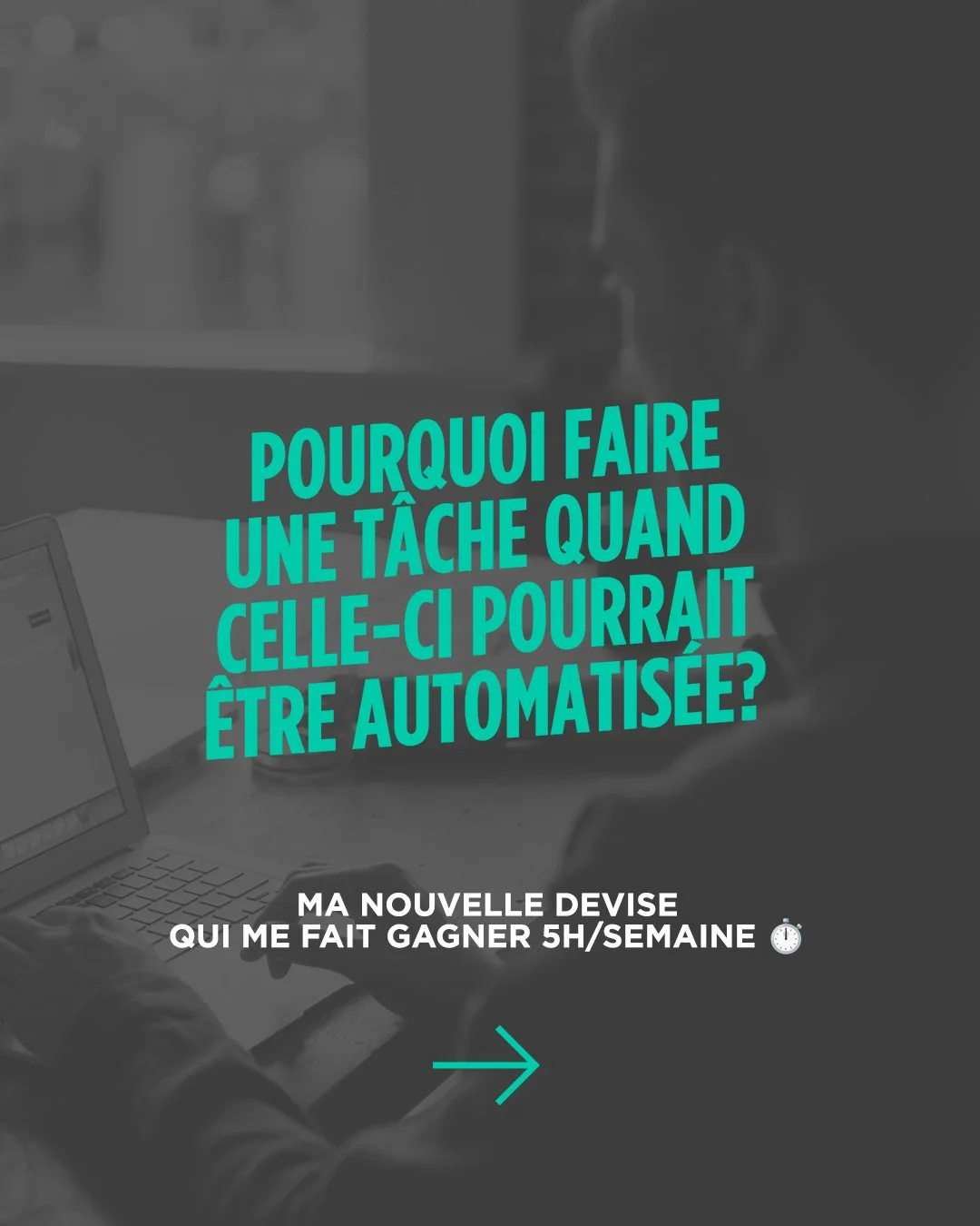 J'ai maintenant une nouvelle devise: &ldquo;Pourquoi faire une t&acirc;che &agrave; la main quand celle-ci pourrait &ecirc;tre automatis&eacute;e&rdquo;?

Et cette devise... je l'ai apprise sur le terrain, &agrave; force de faire toujours les m&ecirc