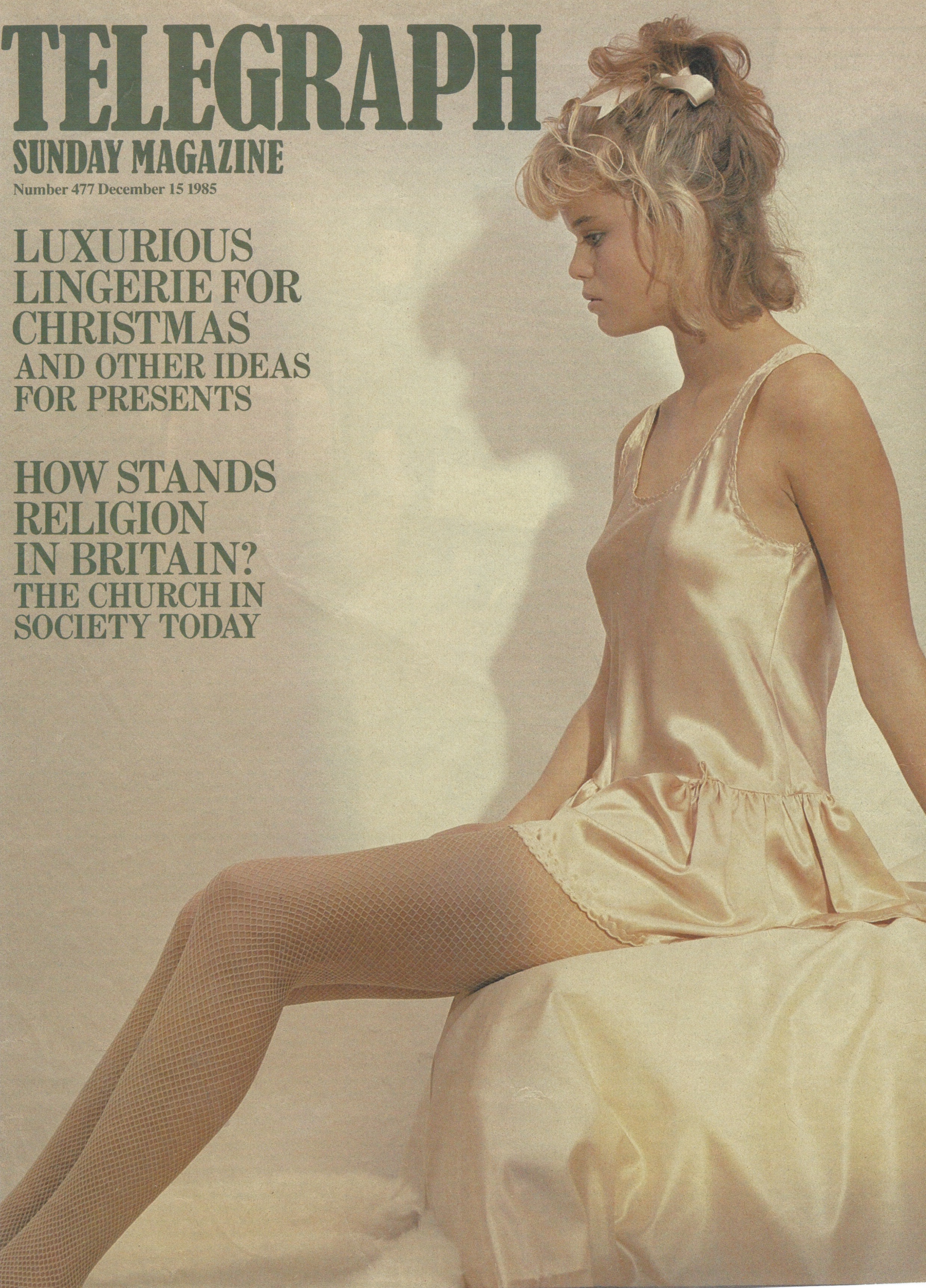 Telegraph Sunday Magazine cover, 1985