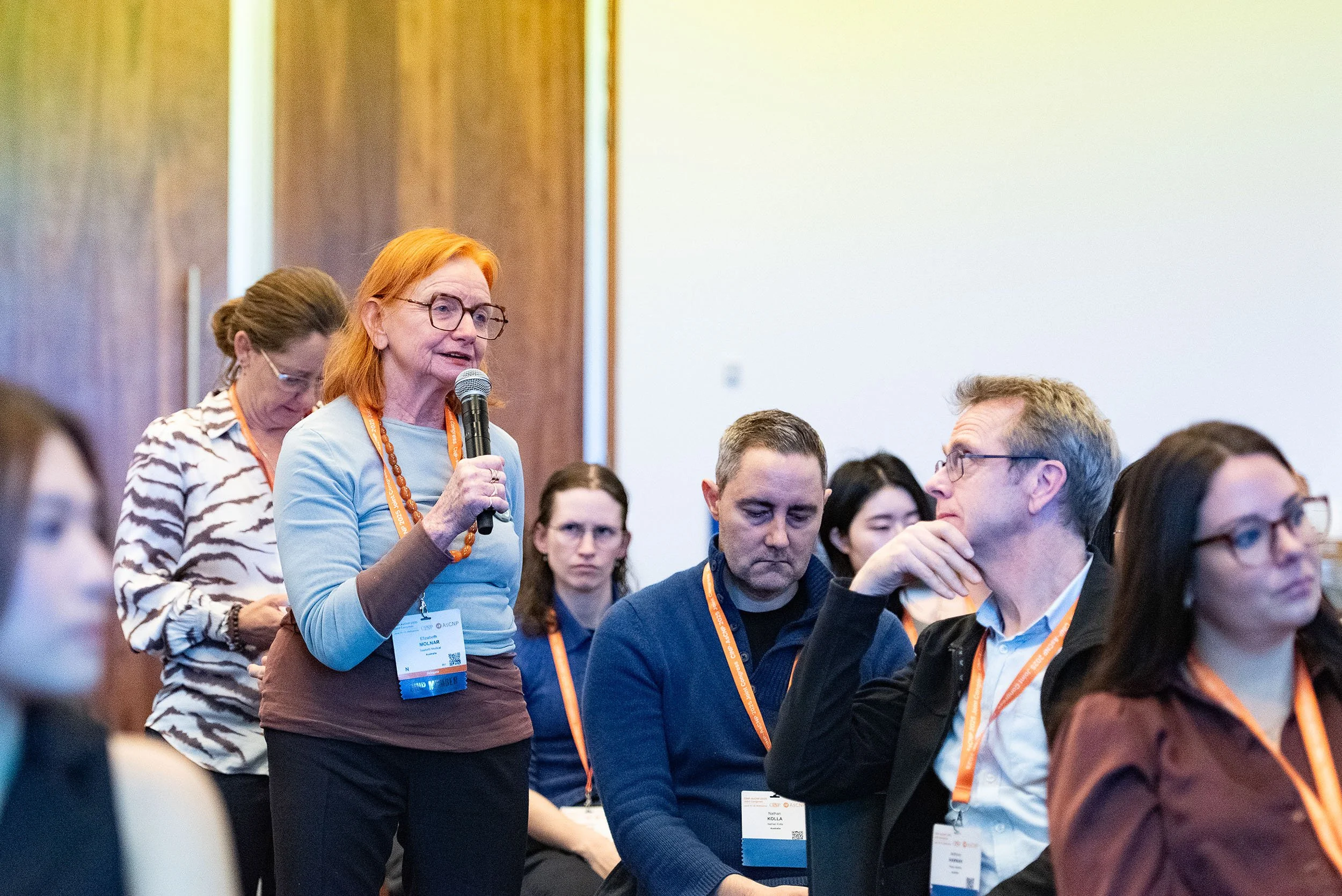 Audience question during a conference at MCEC Melbourne
